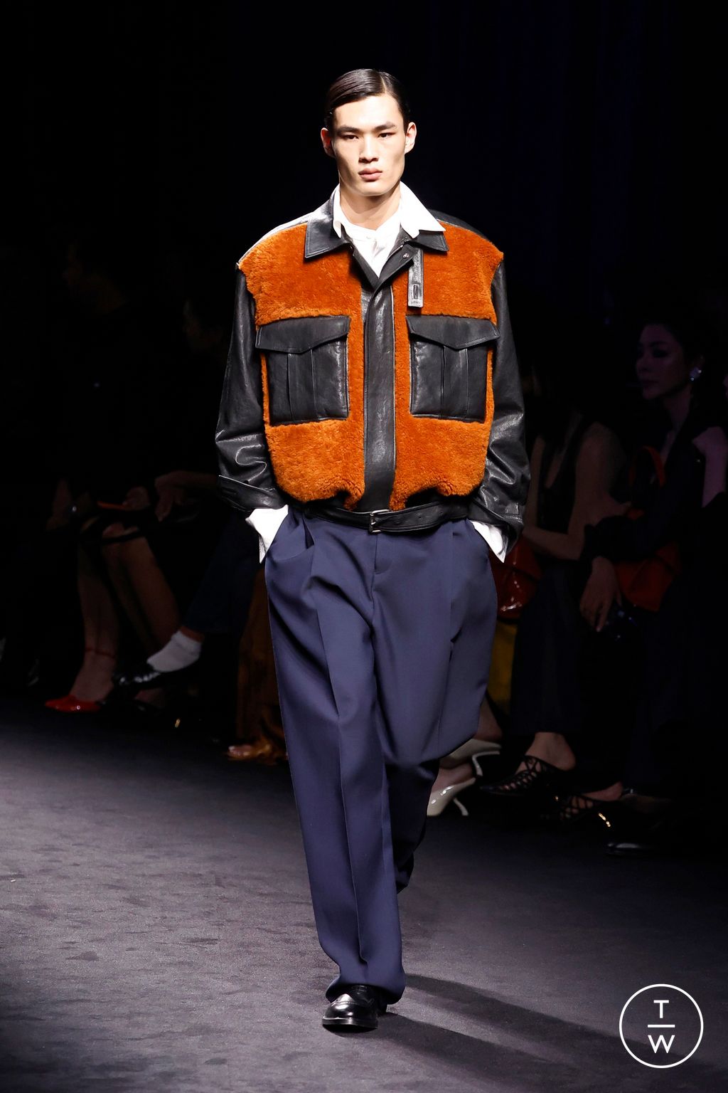 Fashion Week Milan Fall/Winter 2026 look 35 from the Ferragamo collection womenswear