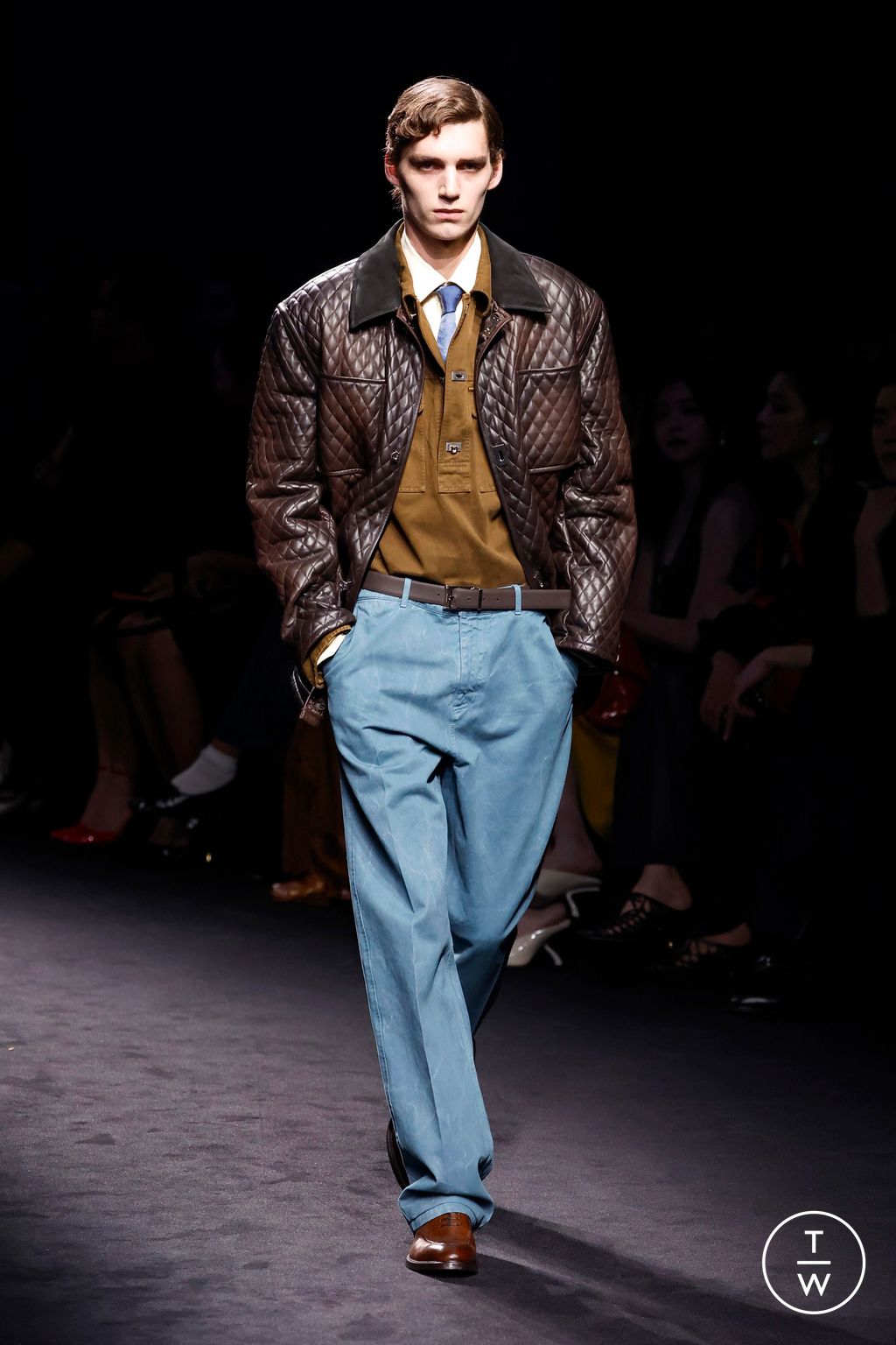 Fashion Week Milan Fall/Winter 2026 look 37 from the Ferragamo collection womenswear