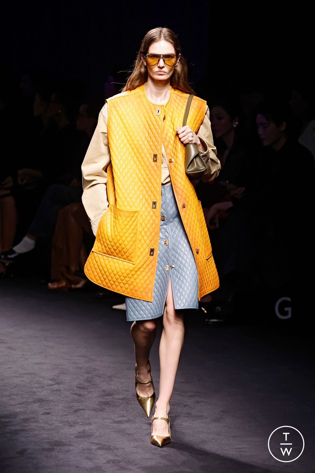 Fashion Week Milan Fall/Winter 2026 look 40 from the Ferragamo collection womenswear