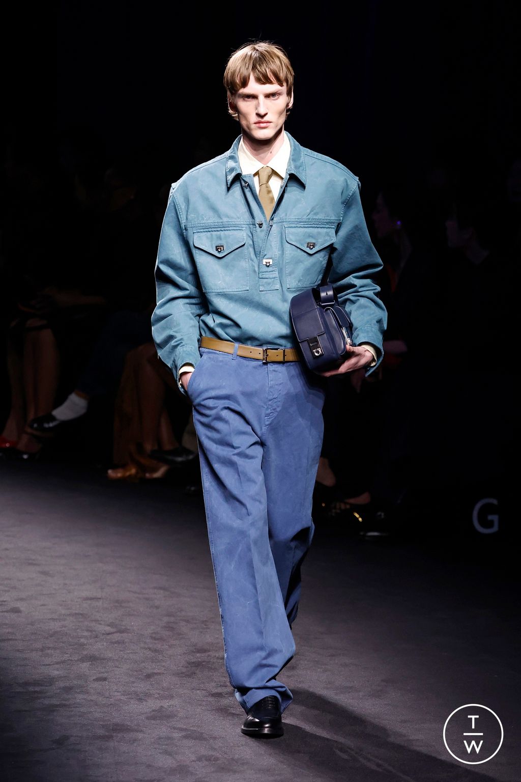 Fashion Week Milan Fall/Winter 2026 look 41 from the Ferragamo collection womenswear