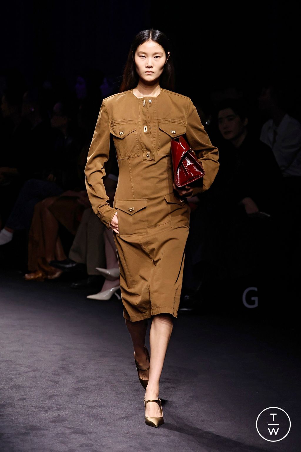 Fashion Week Milan Fall/Winter 2026 look 42 from the Ferragamo collection womenswear