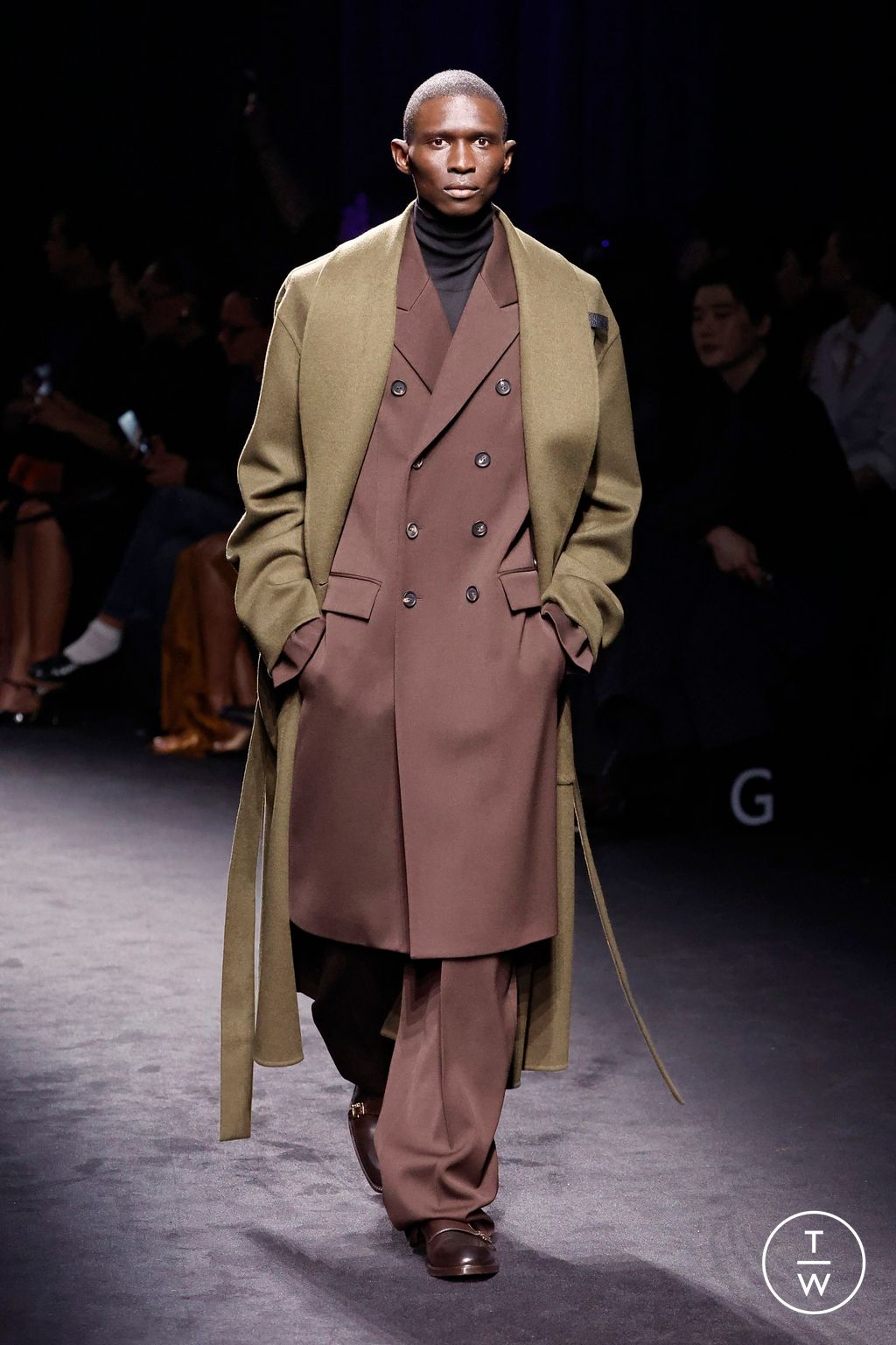 Fashion Week Milan Fall/Winter 2026 look 57 from the Ferragamo collection womenswear