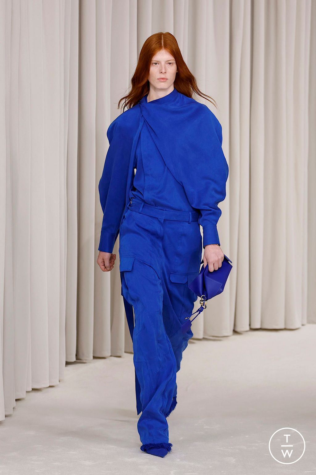 Fashion Week Milan Spring-Summer 2025 look 45 from the Ferragamo collection womenswear