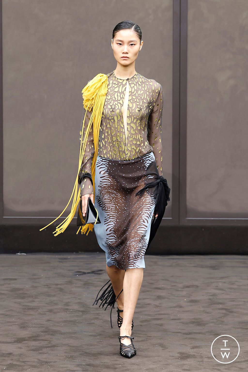 Fashion Week Milan Spring/Summer 2026 look 8 from the Ferragamo collection womenswear