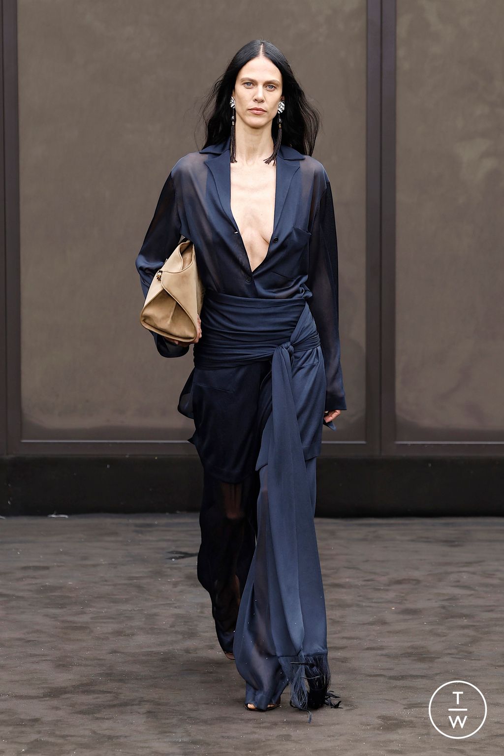 Fashion Week Milan Spring/Summer 2026 look 45 from the Ferragamo collection womenswear