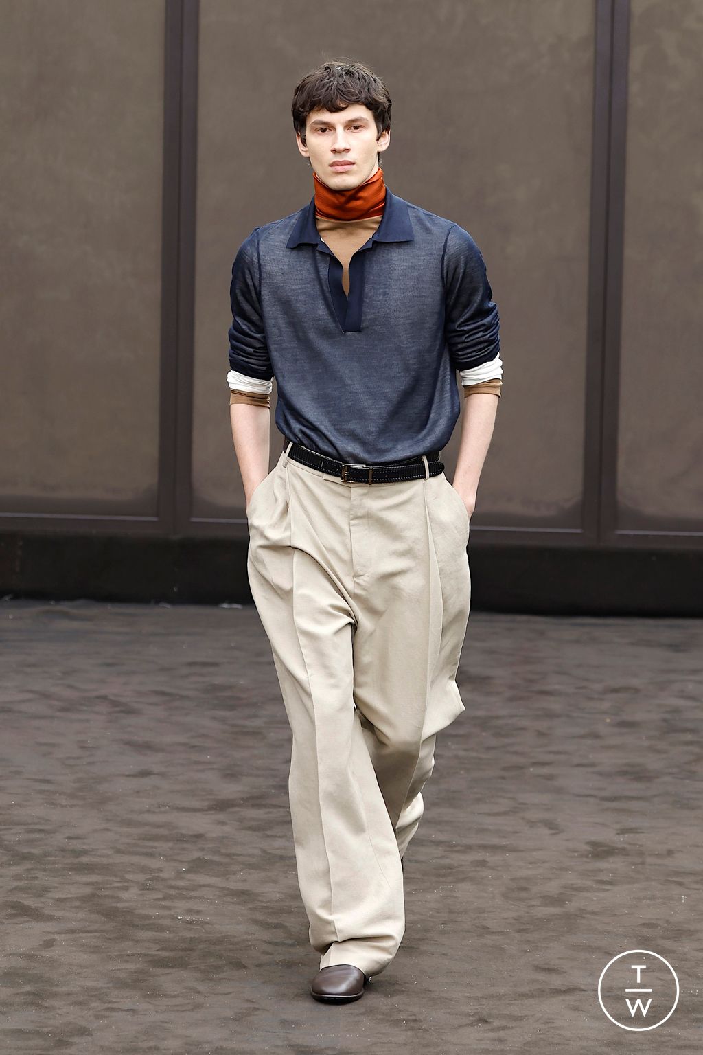 Fashion Week Milan Spring/Summer 2026 look 46 from the Ferragamo collection womenswear