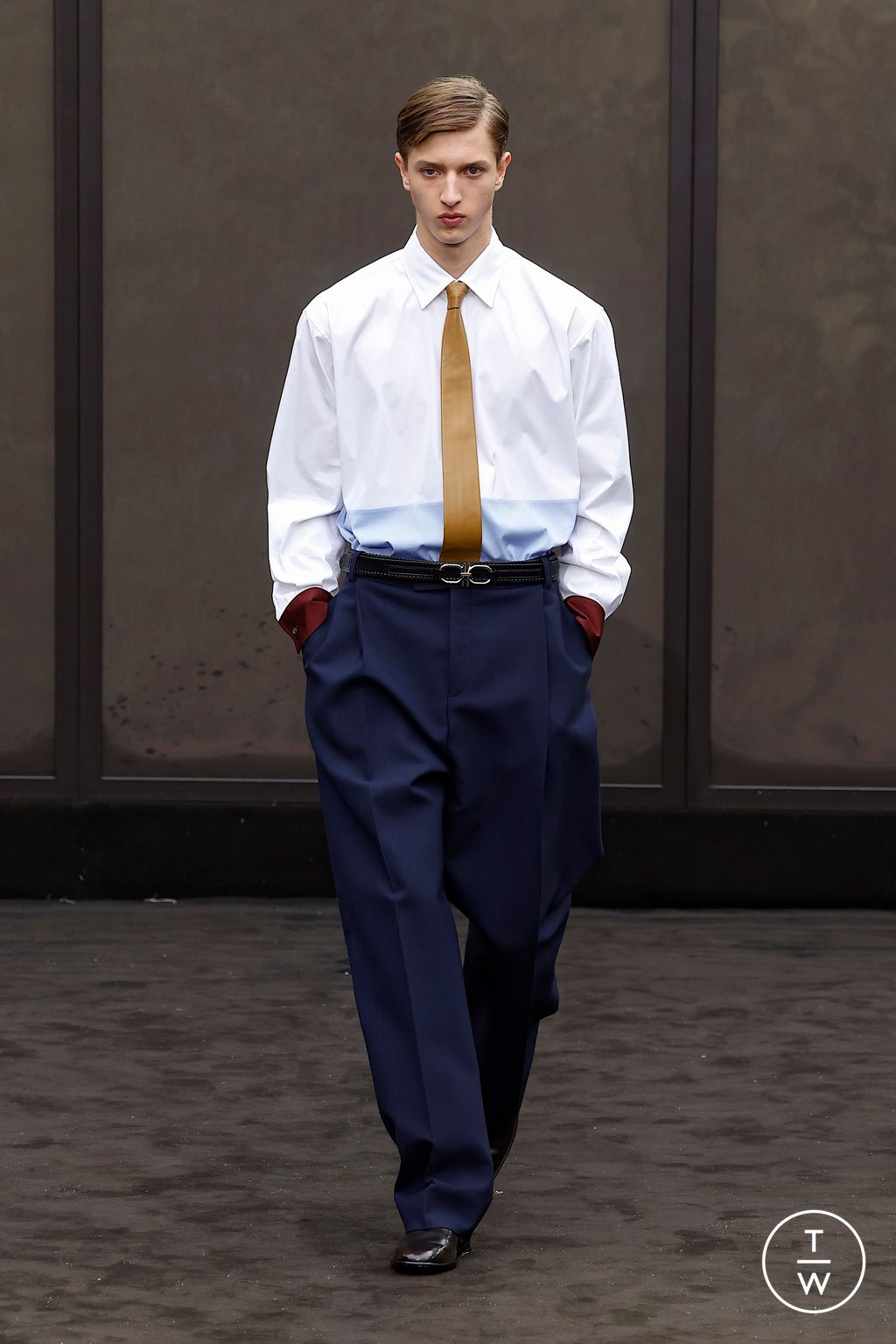 Fashion Week Milan Spring/Summer 2026 look 52 from the Ferragamo collection womenswear