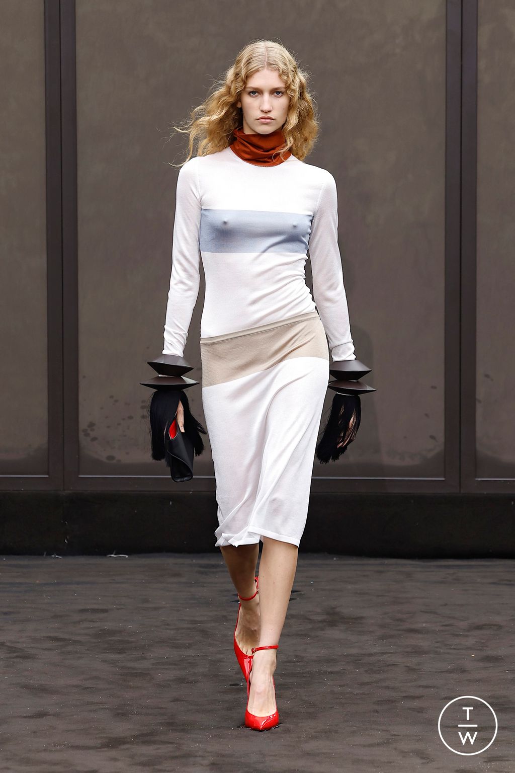 Fashion Week Milan Spring/Summer 2026 look 54 from the Ferragamo collection womenswear