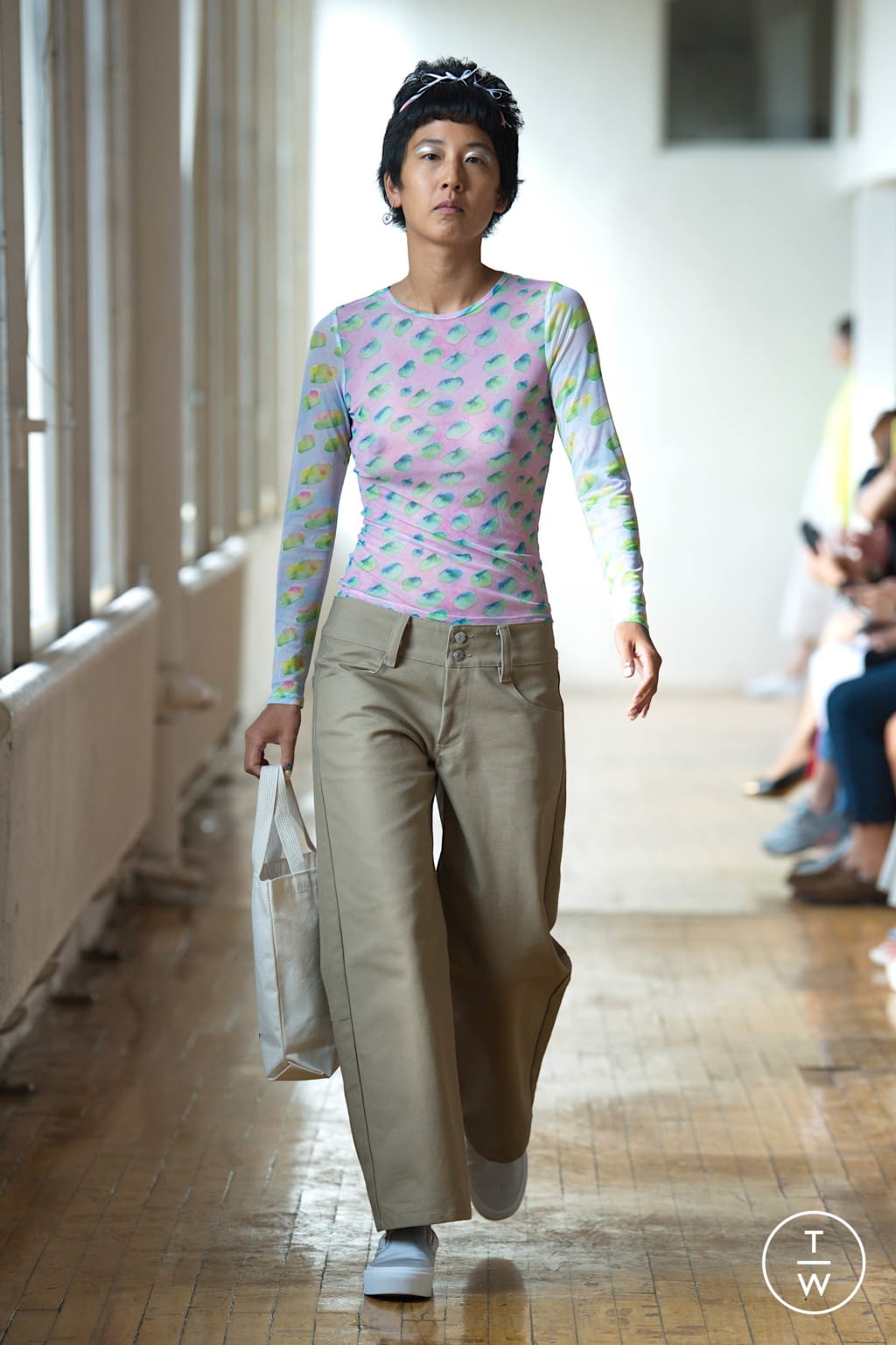 Fashion Week New York Spring/Summer 2020 look 5 from the Sandy Liang collection womenswear