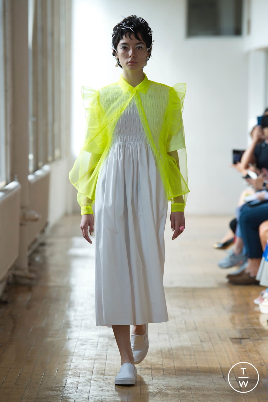 Fashion Week New York Spring/Summer 2020 look 6 from the Sandy Liang collection womenswear