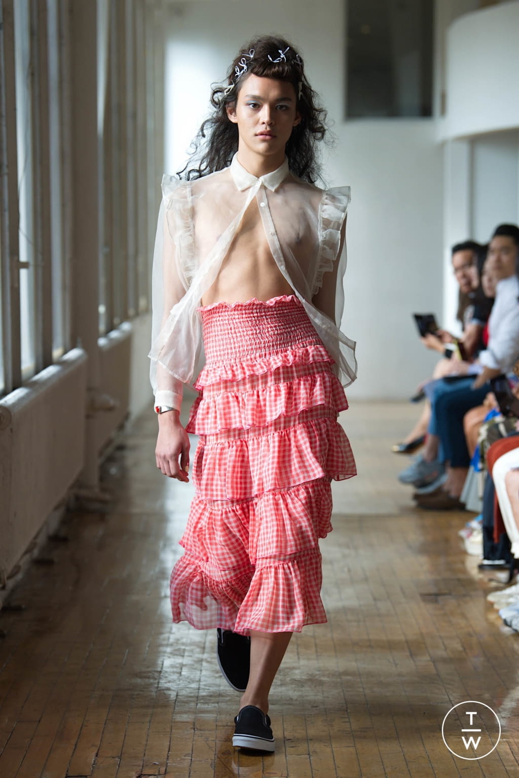 Fashion Week New York Spring/Summer 2020 look 9 from the Sandy Liang collection womenswear