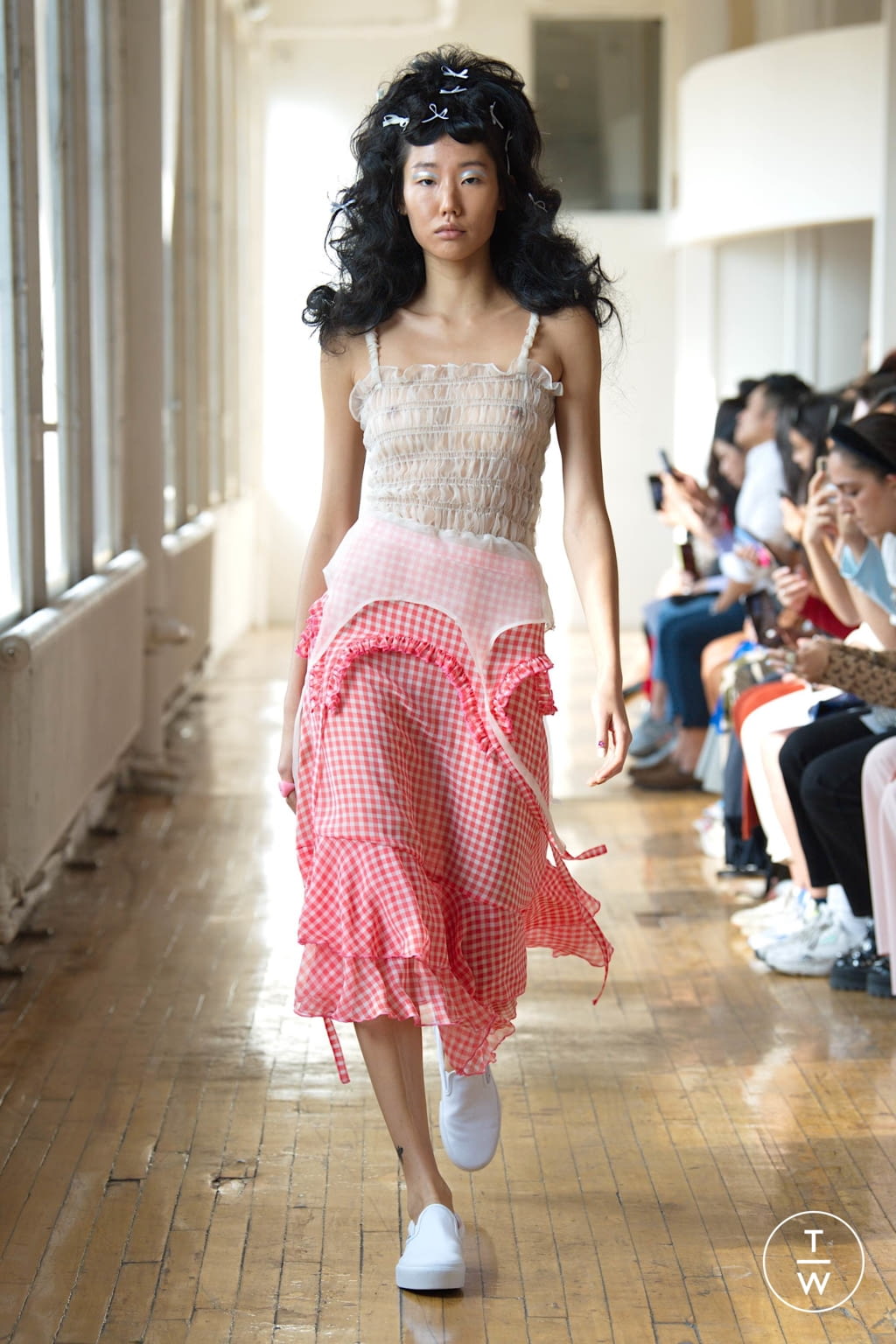 Fashion Week New York Spring/Summer 2020 look 12 from the Sandy Liang collection womenswear