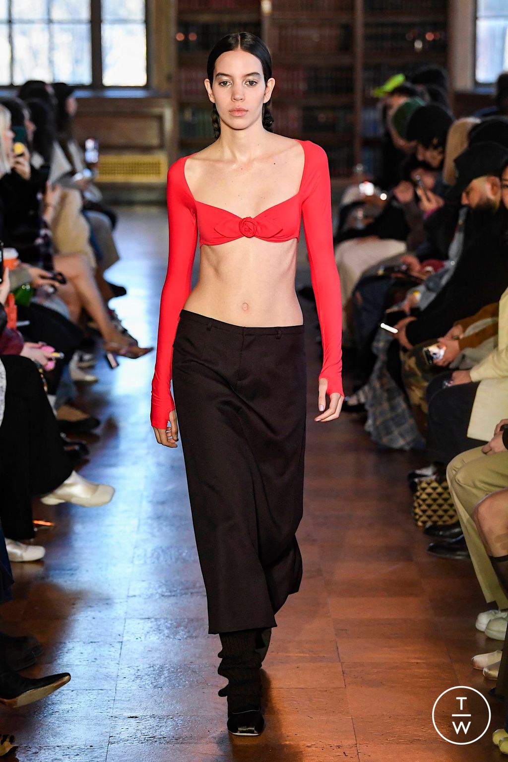 Fashion Week New York Fall/Winter 2023 look 21 de la collection Sandy Liang womenswear