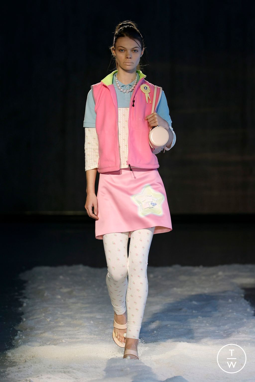 Fashion Week New York Fall/Winter 2025 look 5 from the Sandy Liang collection womenswear