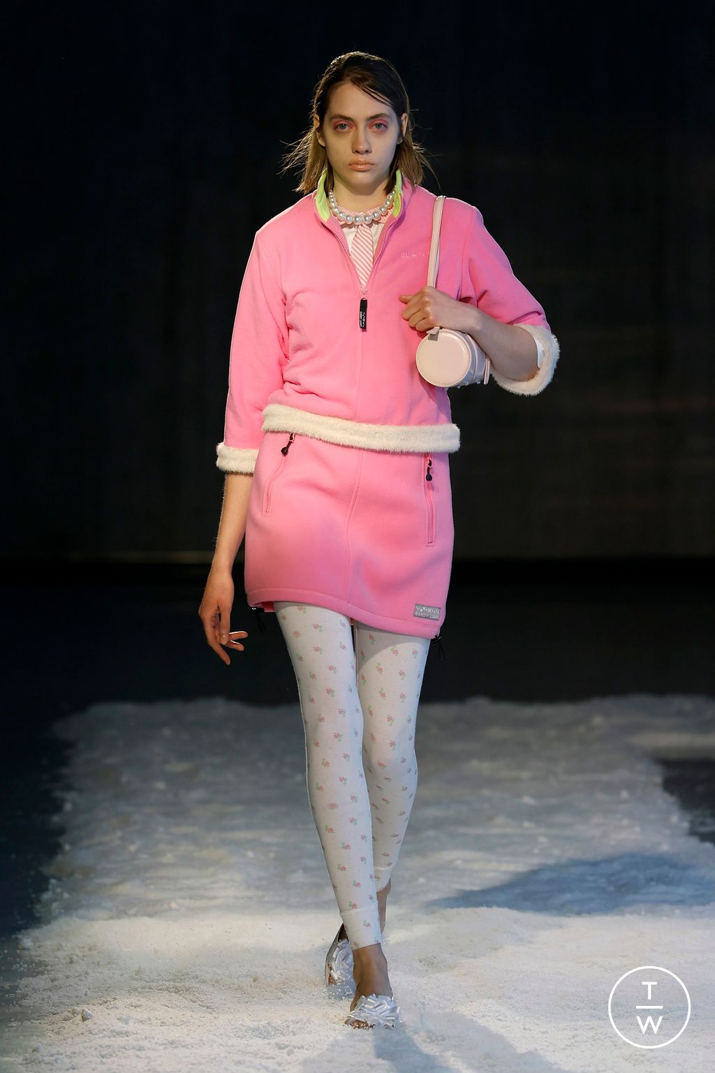 Fashion Week New York Fall/Winter 2025 look 6 from the Sandy Liang collection womenswear