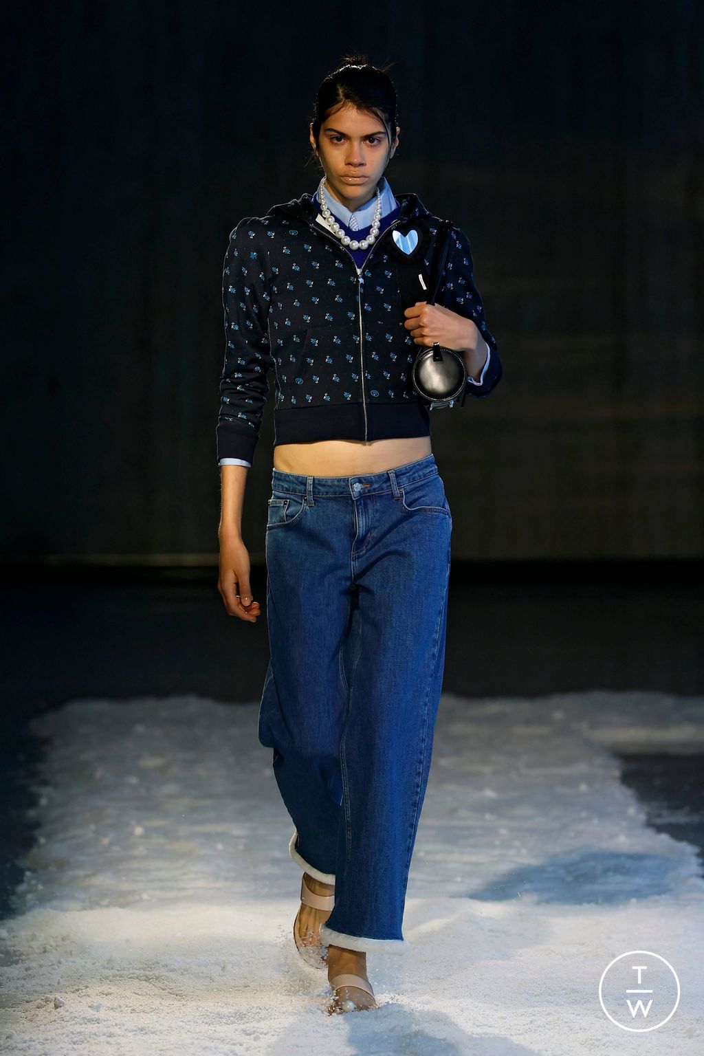 Fashion Week New York Fall/Winter 2025 look 9 from the Sandy Liang collection womenswear