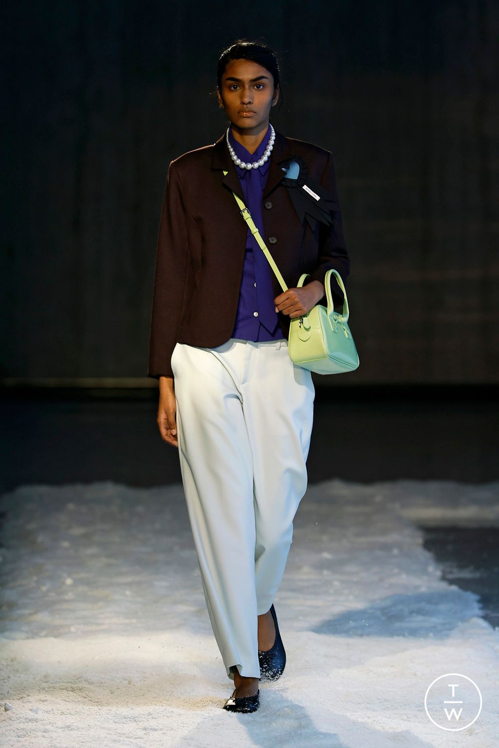 Fashion Week New York Fall/Winter 2025 look 16 from the Sandy Liang collection womenswear