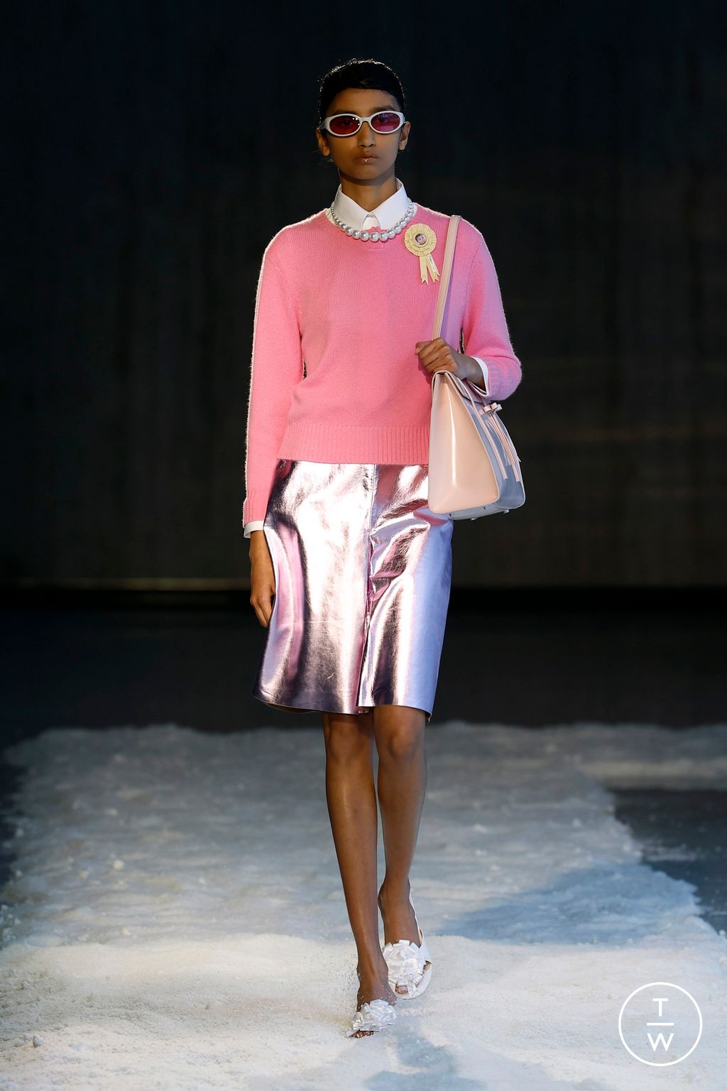 Fashion Week New York Fall/Winter 2025 look 18 from the Sandy Liang collection womenswear