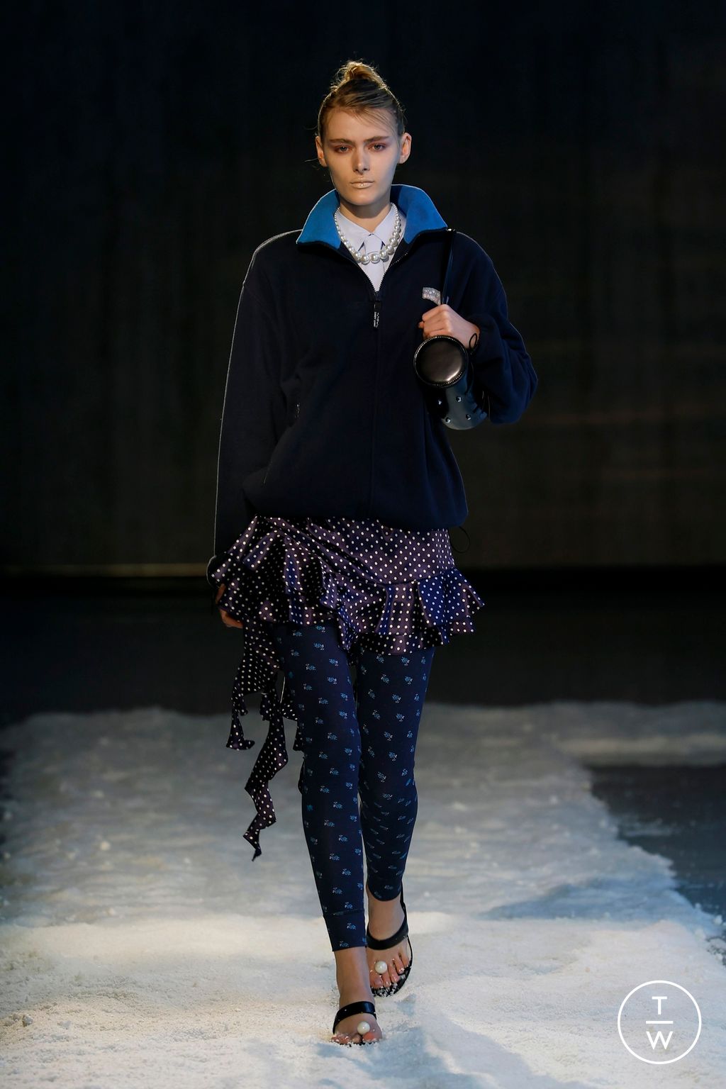 Fashion Week New York Fall/Winter 2025 look 24 from the Sandy Liang collection womenswear