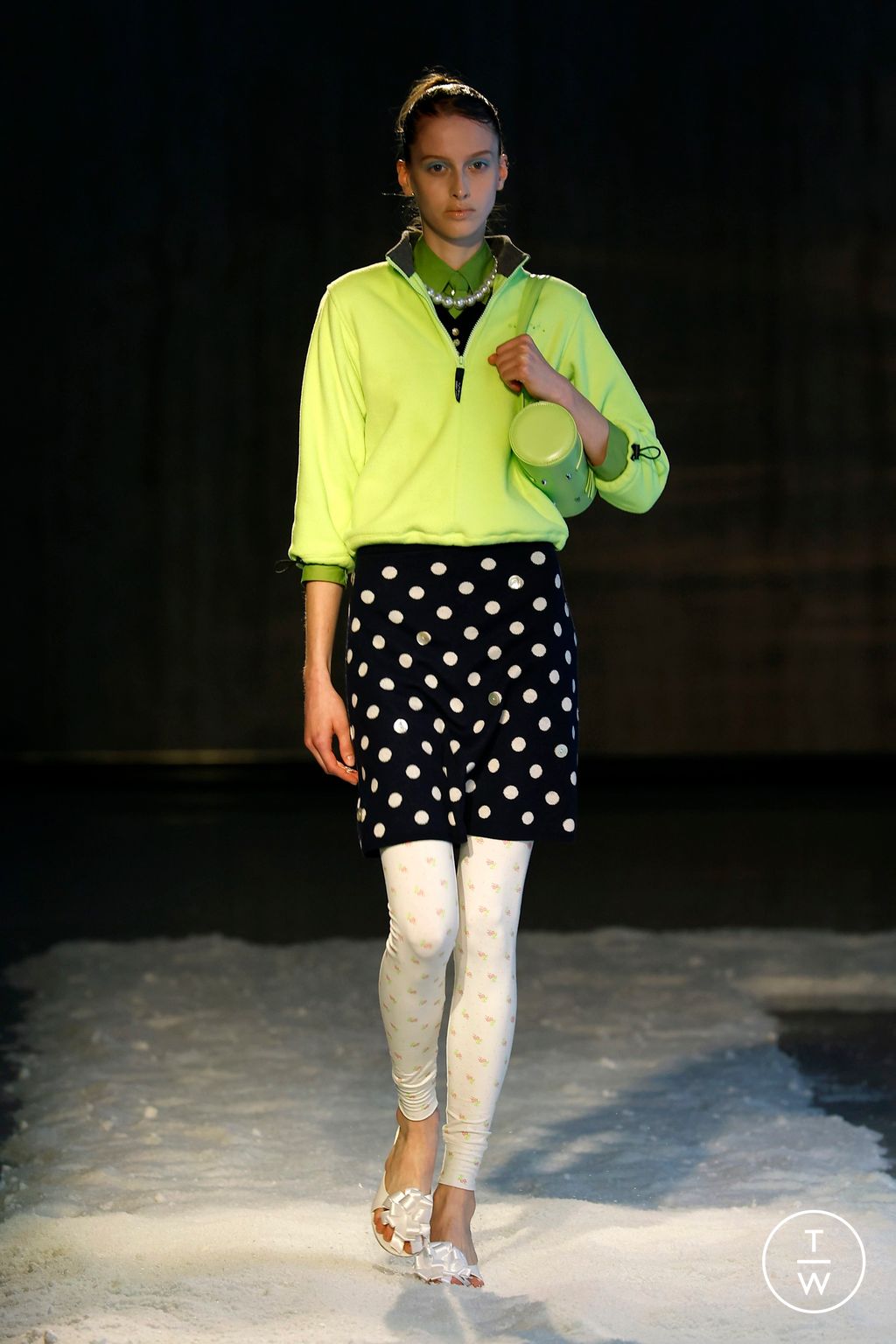 Fashion Week New York Fall/Winter 2025 look 28 from the Sandy Liang collection womenswear