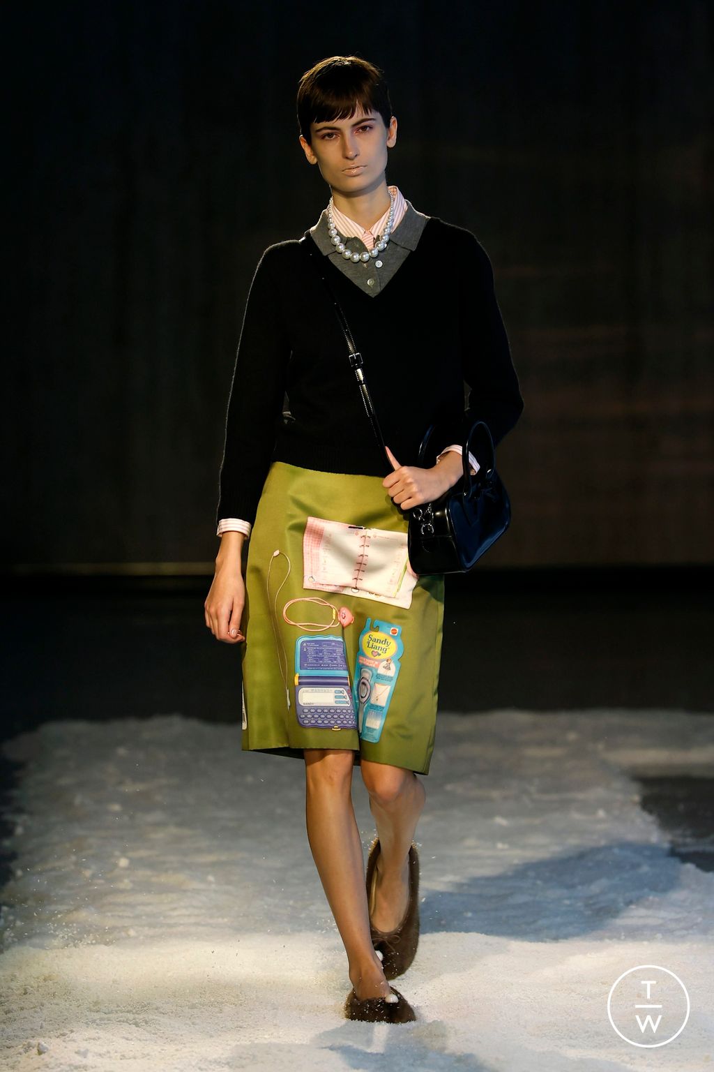 Fashion Week New York Fall/Winter 2025 look 30 from the Sandy Liang collection womenswear