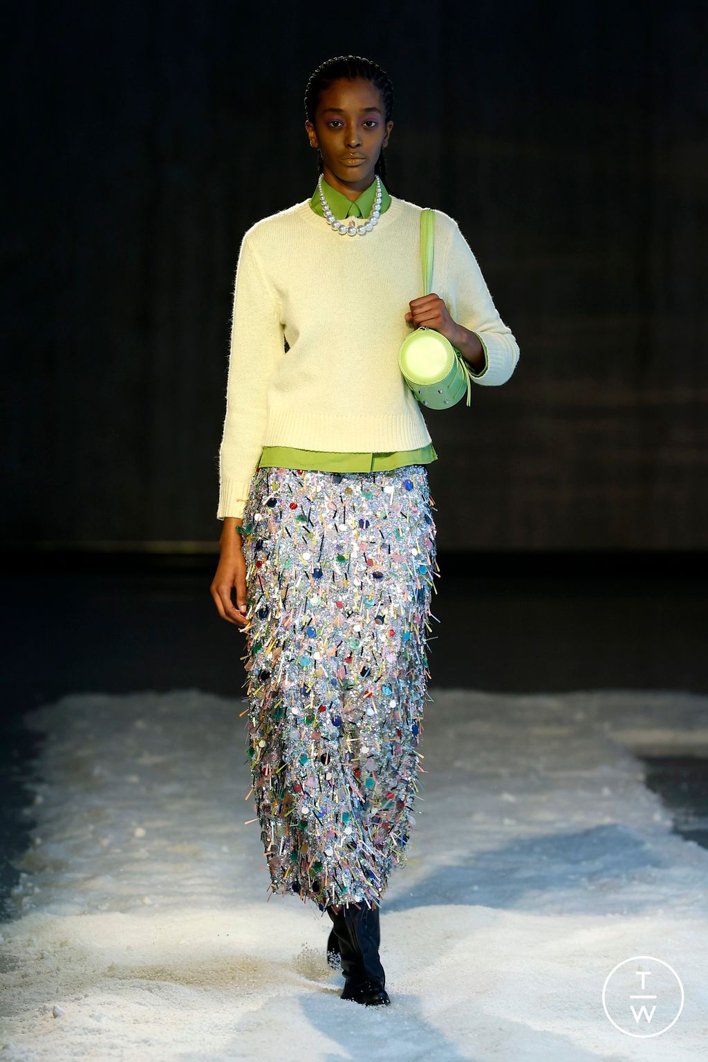 Fashion Week New York Fall/Winter 2025 look 35 from the Sandy Liang collection womenswear