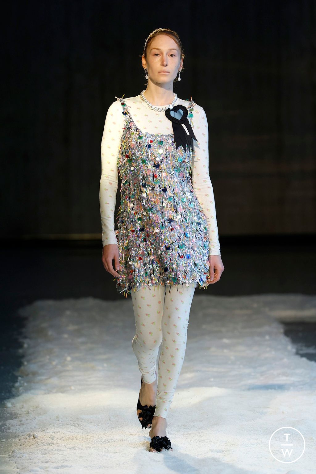 Fashion Week New York Fall/Winter 2025 look 37 from the Sandy Liang collection womenswear