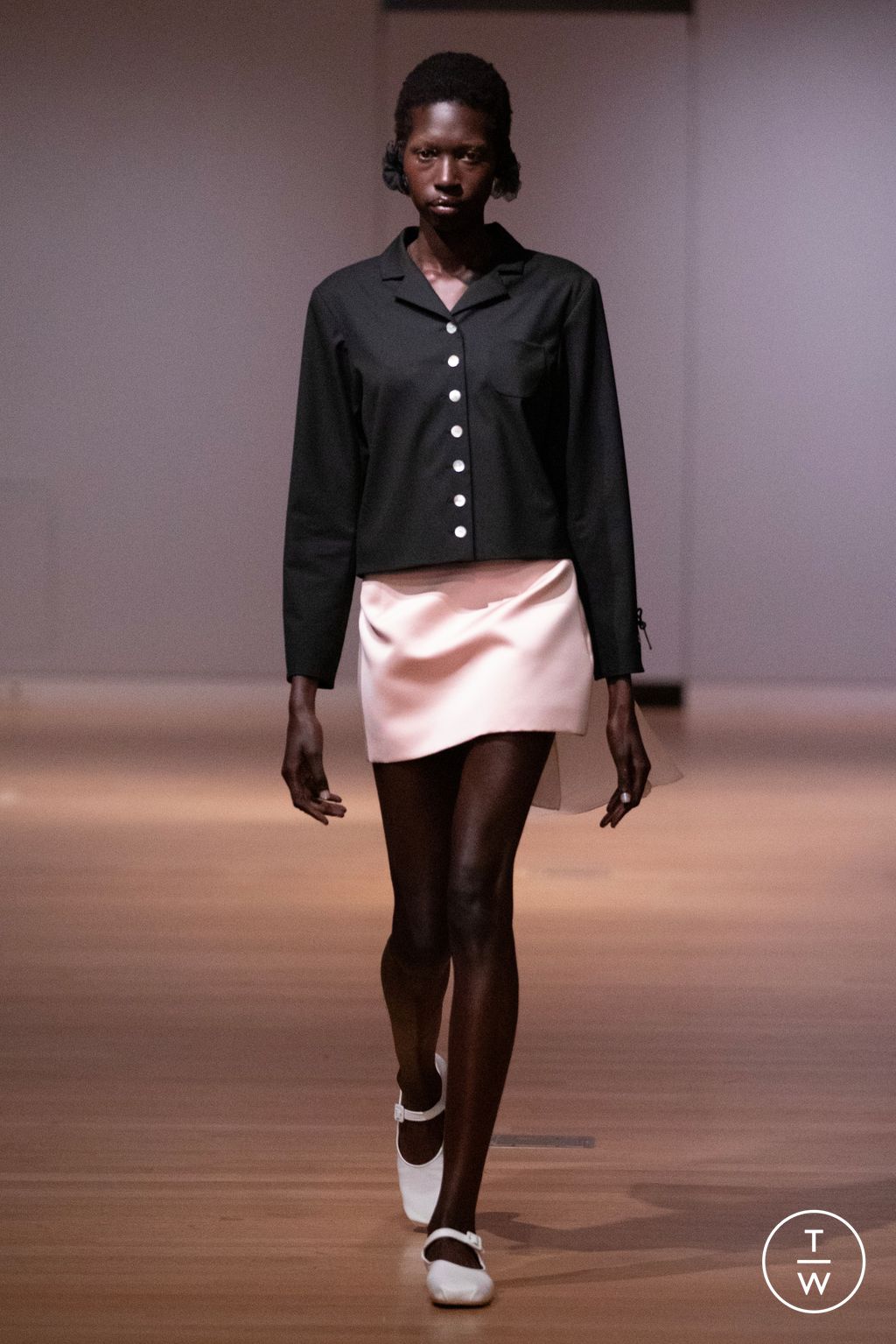 Fashion Week New York Spring/Summer 2024 look 9 de la collection Sandy Liang womenswear