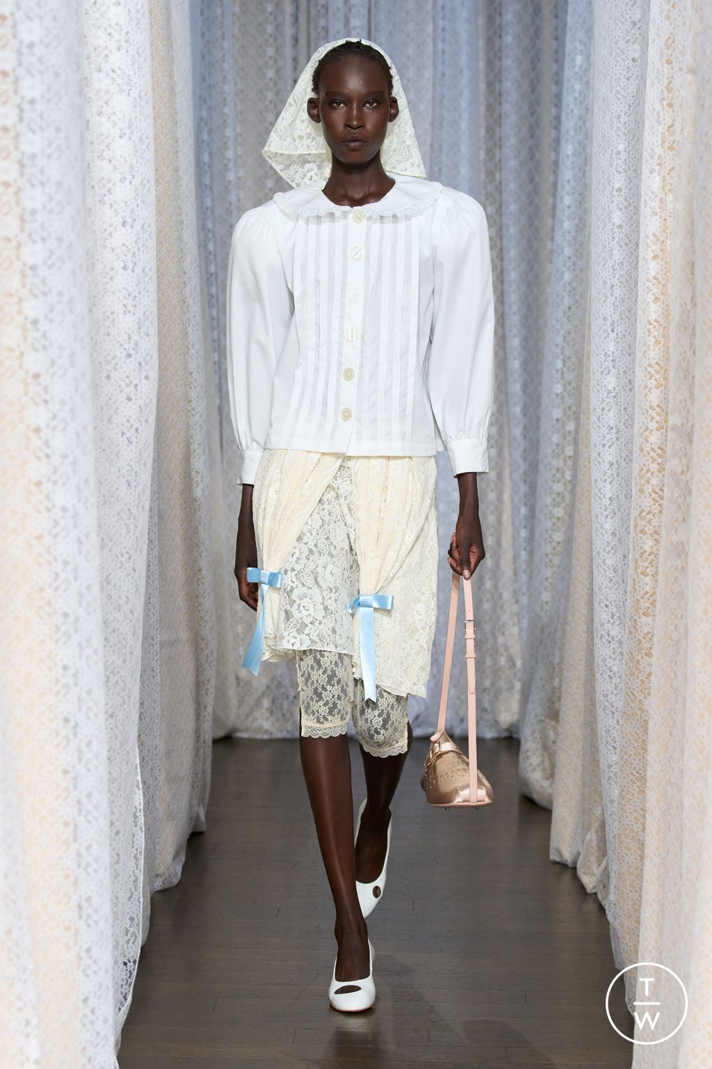 Fashion Week New York Spring/Summer 2026 look 7 from the Sandy Liang collection womenswear