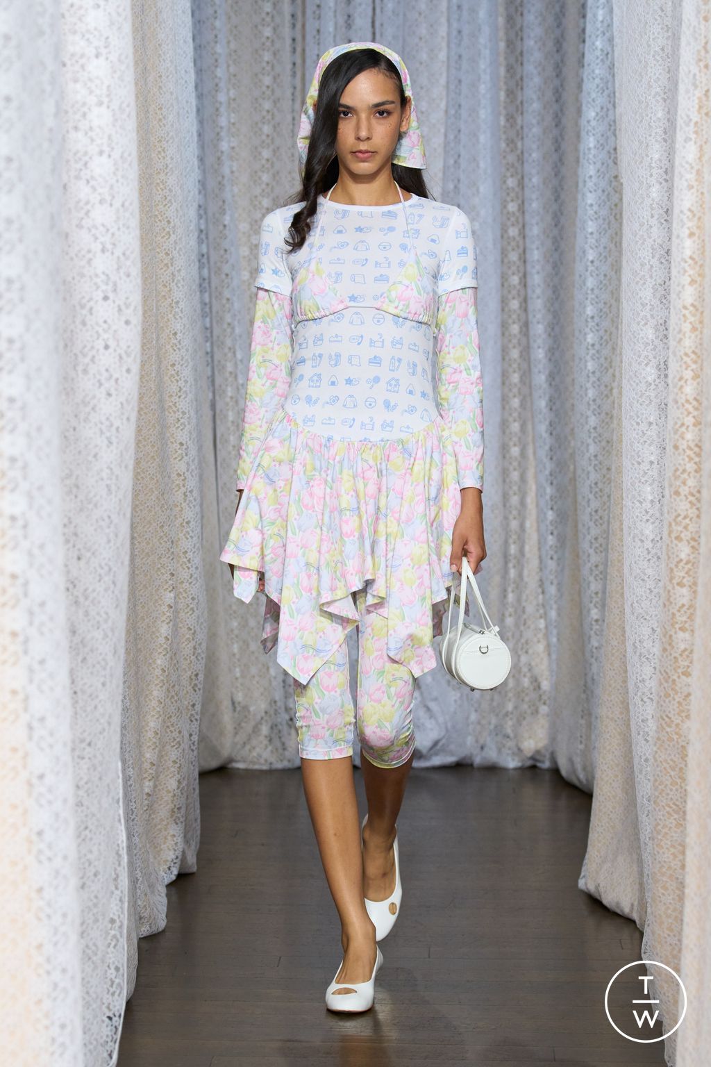 Fashion Week New York Spring/Summer 2026 look 30 from the Sandy Liang collection womenswear