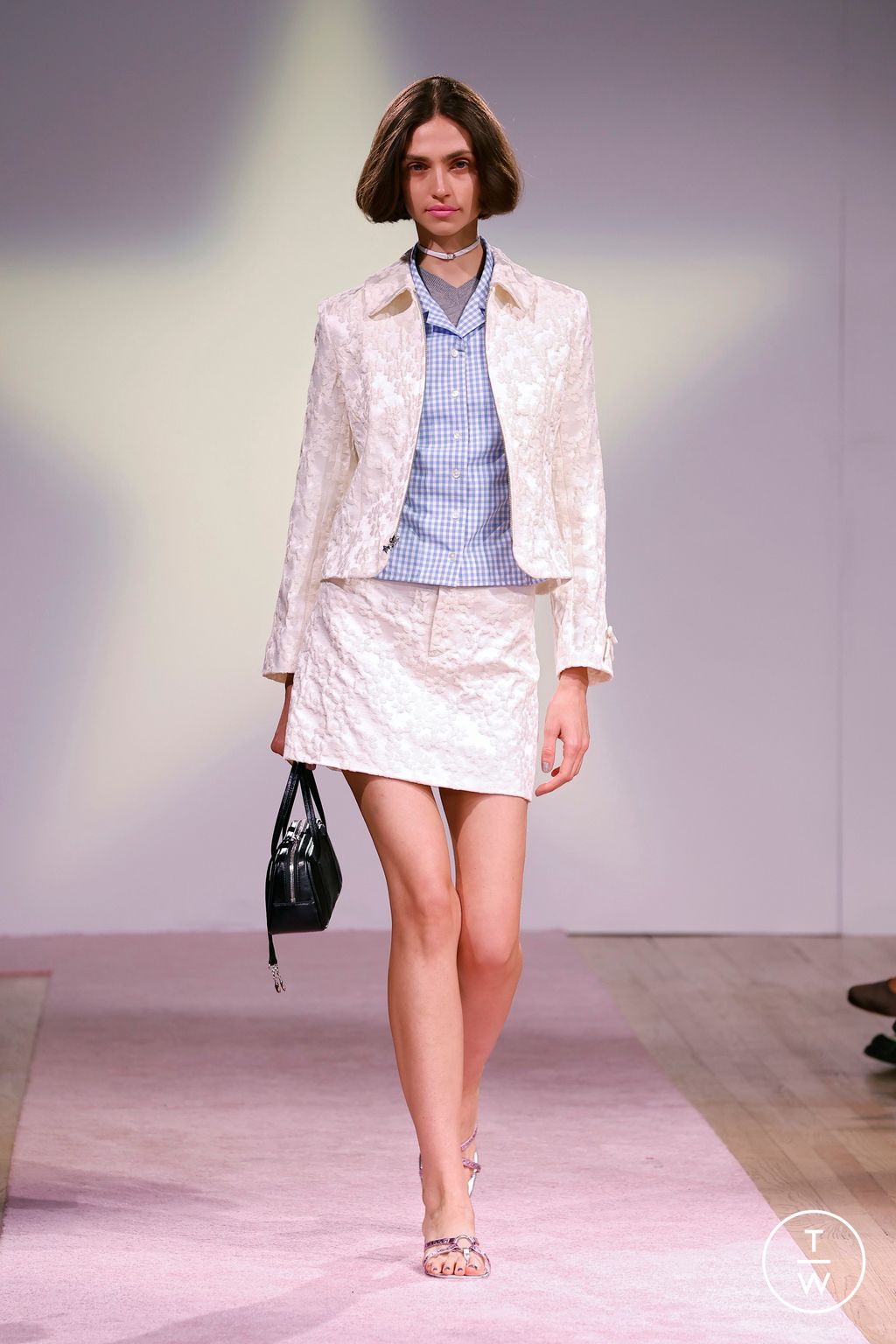 Fashion Week New York Spring/Summer 2025 look 8 from the Sandy Liang collection womenswear