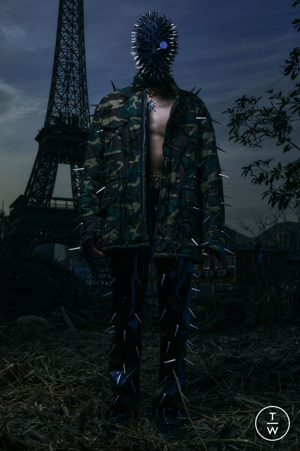 Fashion Week Paris Fall/Winter 2021 look 10 from the Sankuanz collection 男装