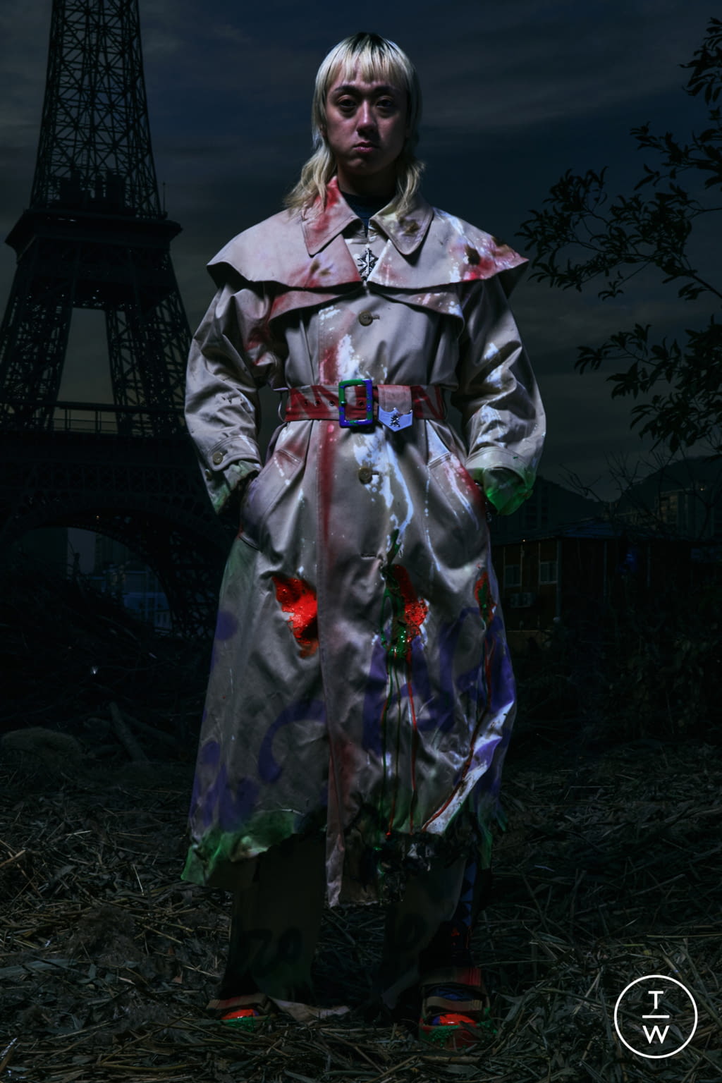 Fashion Week Paris Fall/Winter 2021 look 20 de la collection Sankuanz menswear