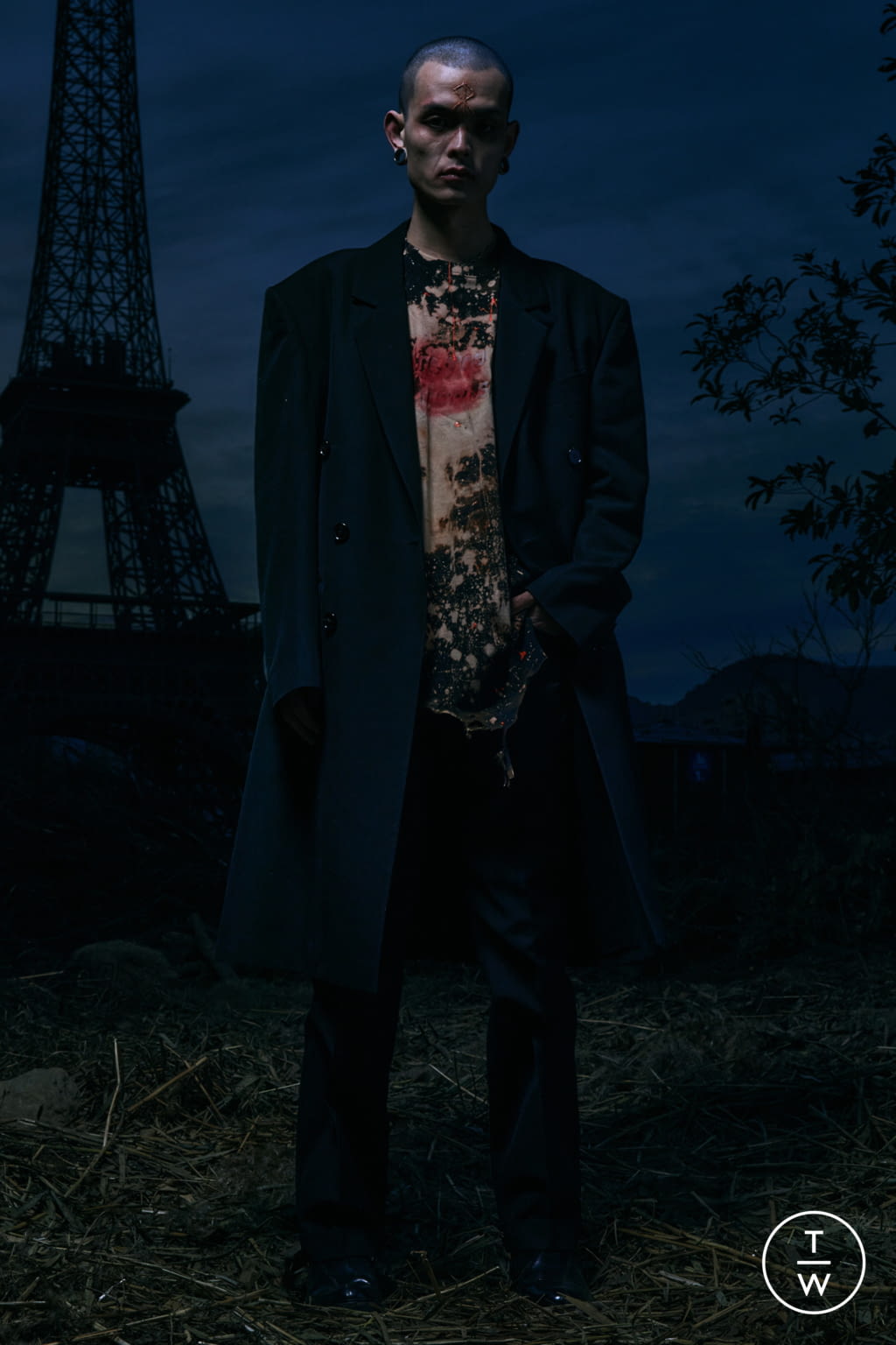 Fashion Week Paris Fall/Winter 2021 look 31 from the Sankuanz collection 男装