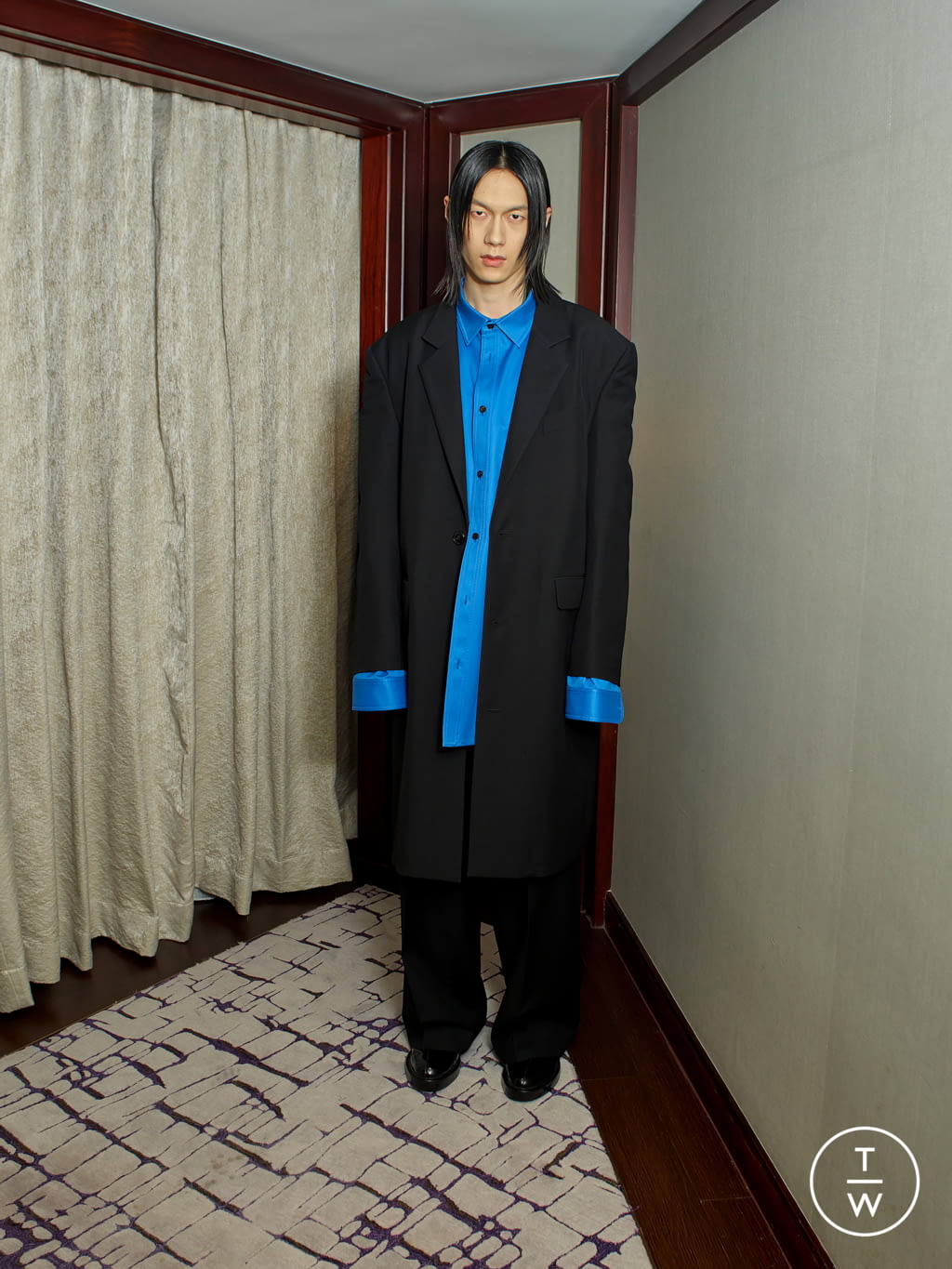 Fashion Week Paris Spring/Summer 2022 look 1 from the Sankuanz collection 男装