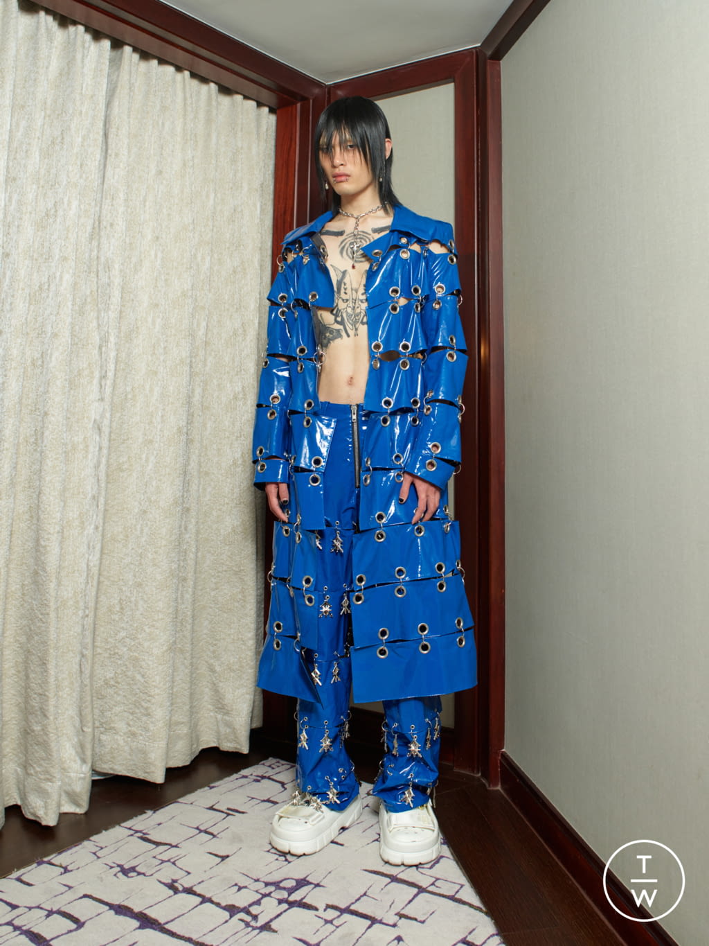 Fashion Week Paris Spring/Summer 2022 look 9 from the Sankuanz collection menswear