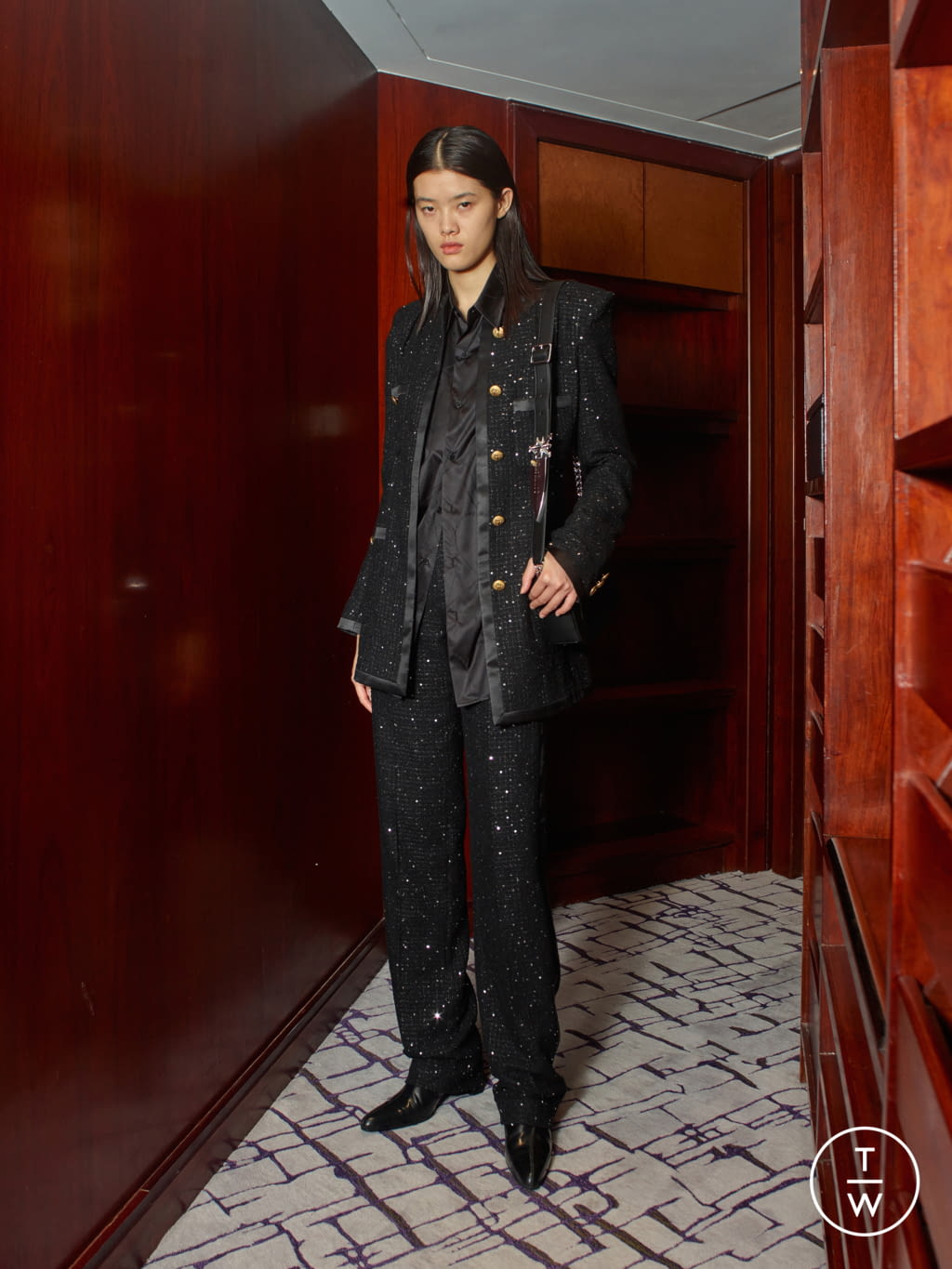 Fashion Week Paris Spring/Summer 2022 look 15 from the Sankuanz collection menswear