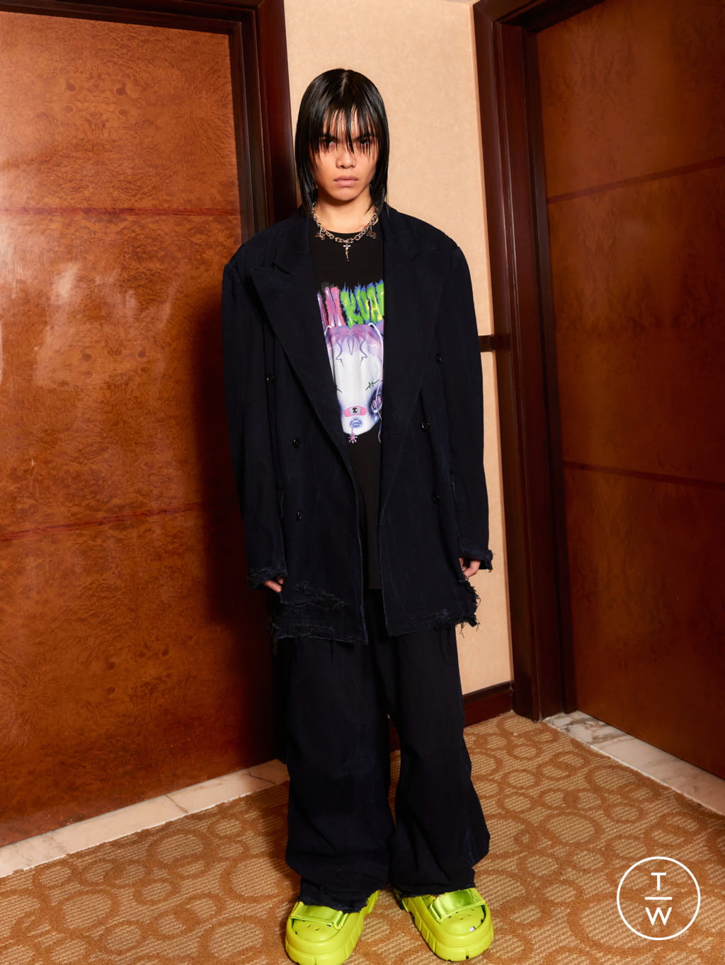 Fashion Week Paris Spring/Summer 2022 look 26 from the Sankuanz collection menswear