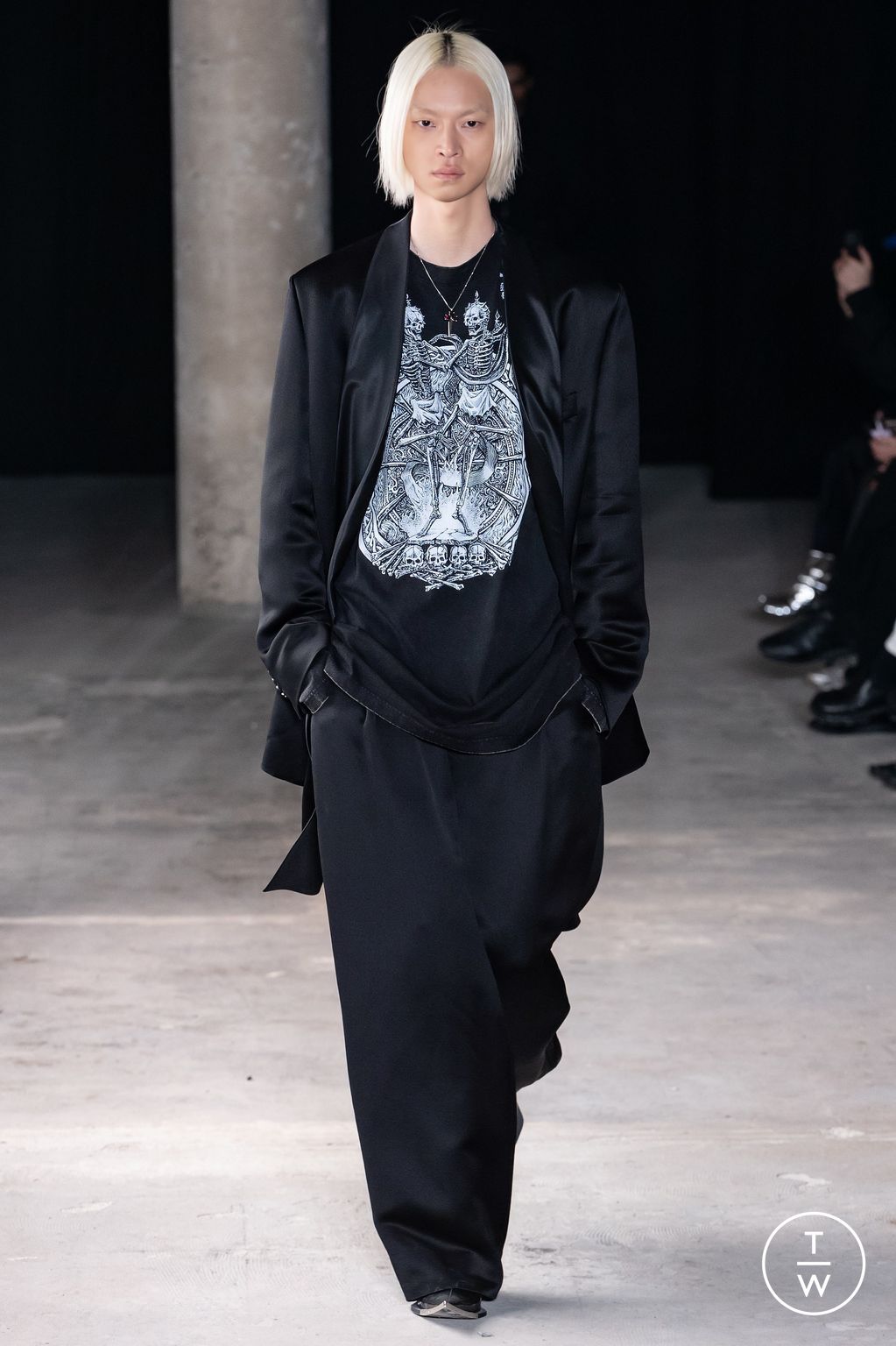 Fashion Week Paris Fall/Winter 2024 look 6 de la collection Sankuanz menswear