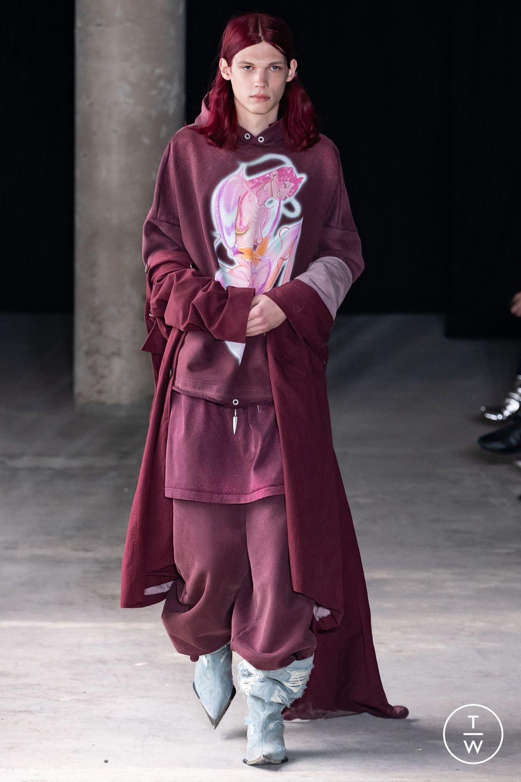 Fashion Week Paris Fall/Winter 2024 look 12 from the Sankuanz collection 男装