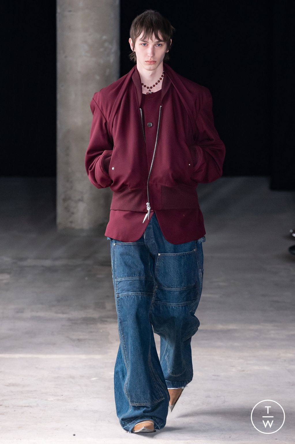 Fashion Week Paris Fall/Winter 2024 look 14 from the Sankuanz collection menswear