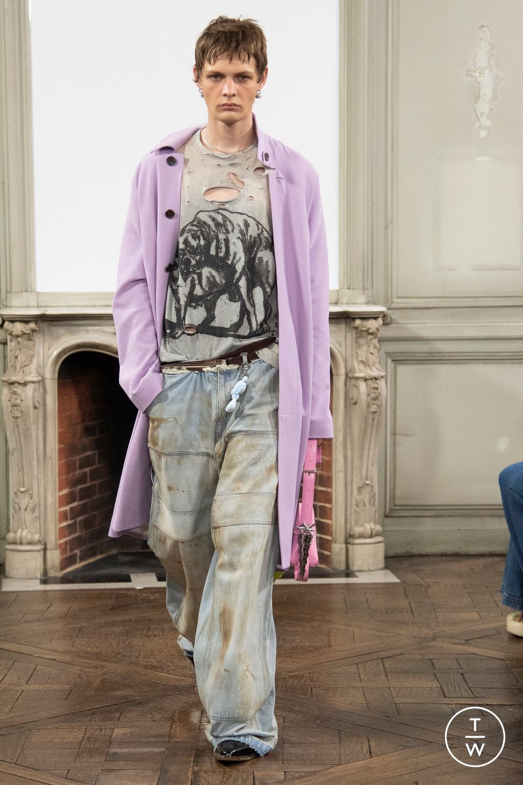 Fashion Week Paris Spring/Summer 2024 look 7 from the Sankuanz collection menswear