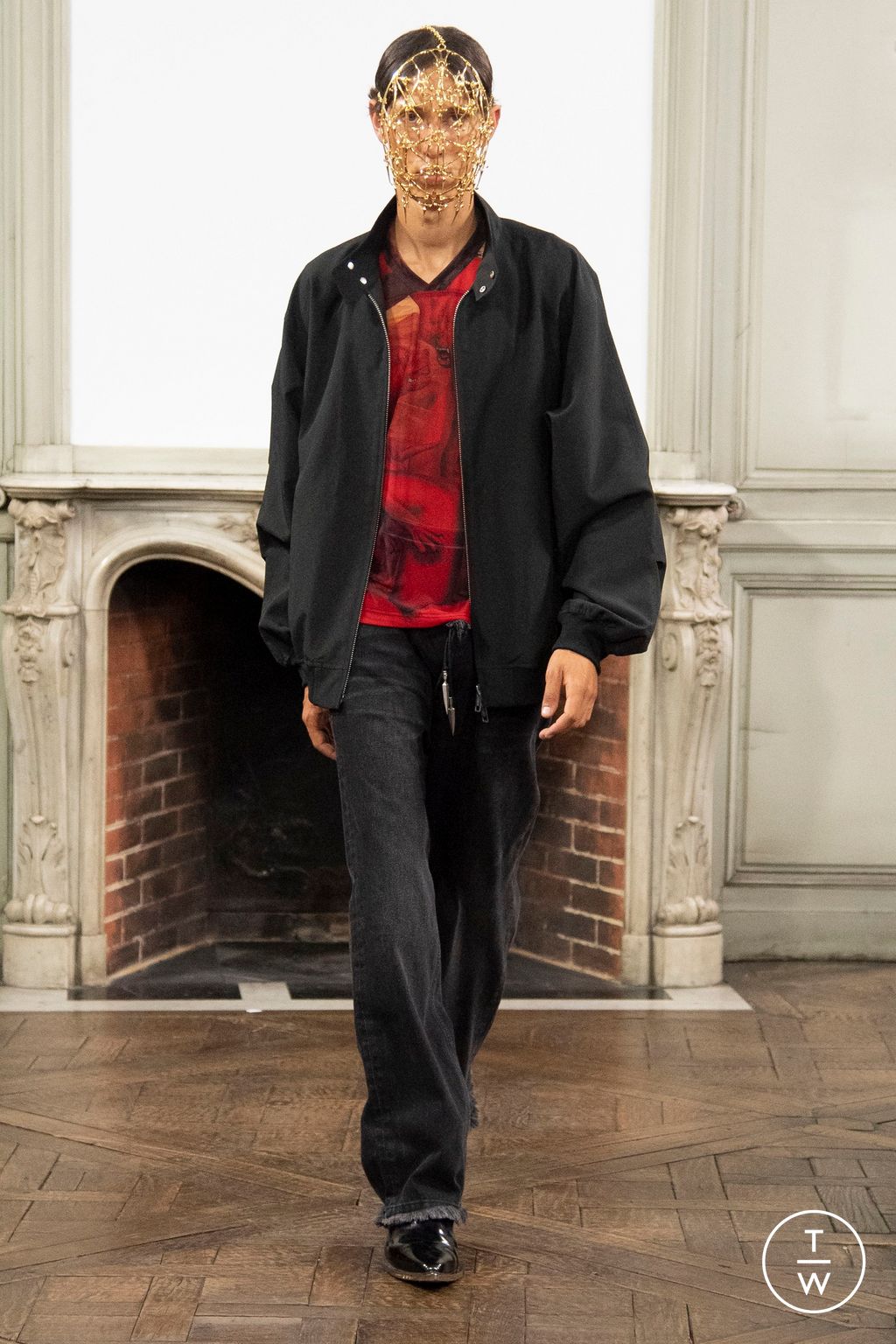Fashion Week Paris Spring/Summer 2024 look 21 from the Sankuanz collection menswear