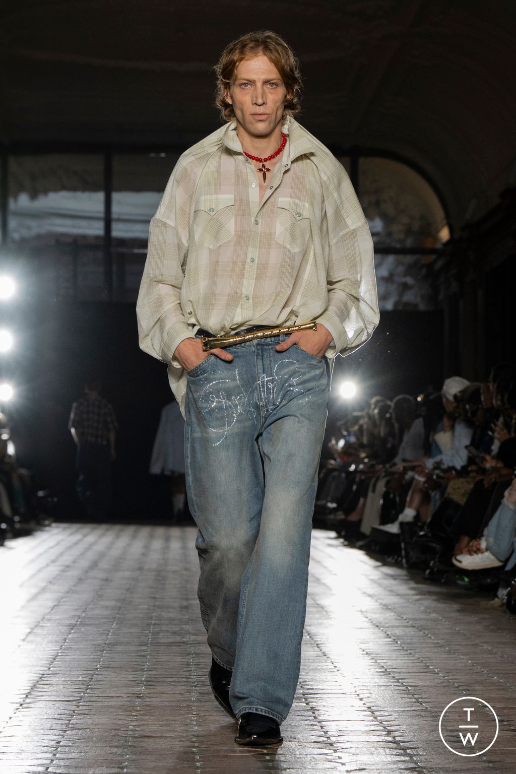 Fashion Week Paris Spring-Summer 2025 look 10 from the Sankuanz collection menswear
