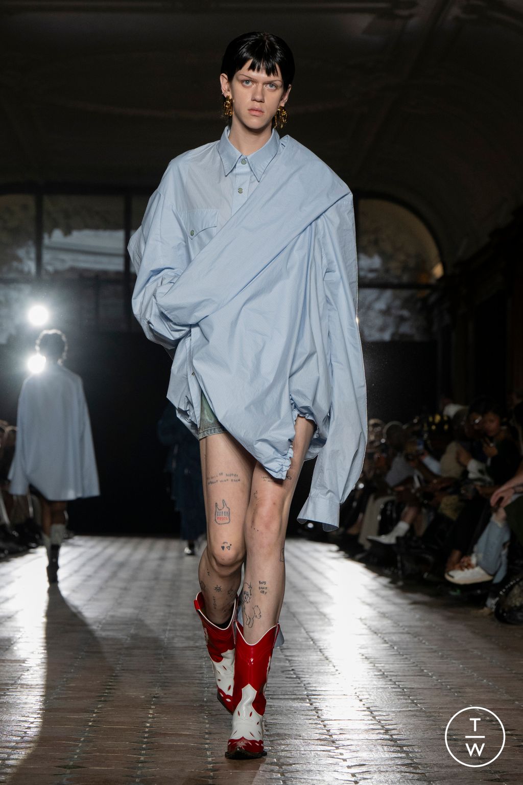 Fashion Week Paris Spring-Summer 2025 look 12 from the Sankuanz collection menswear