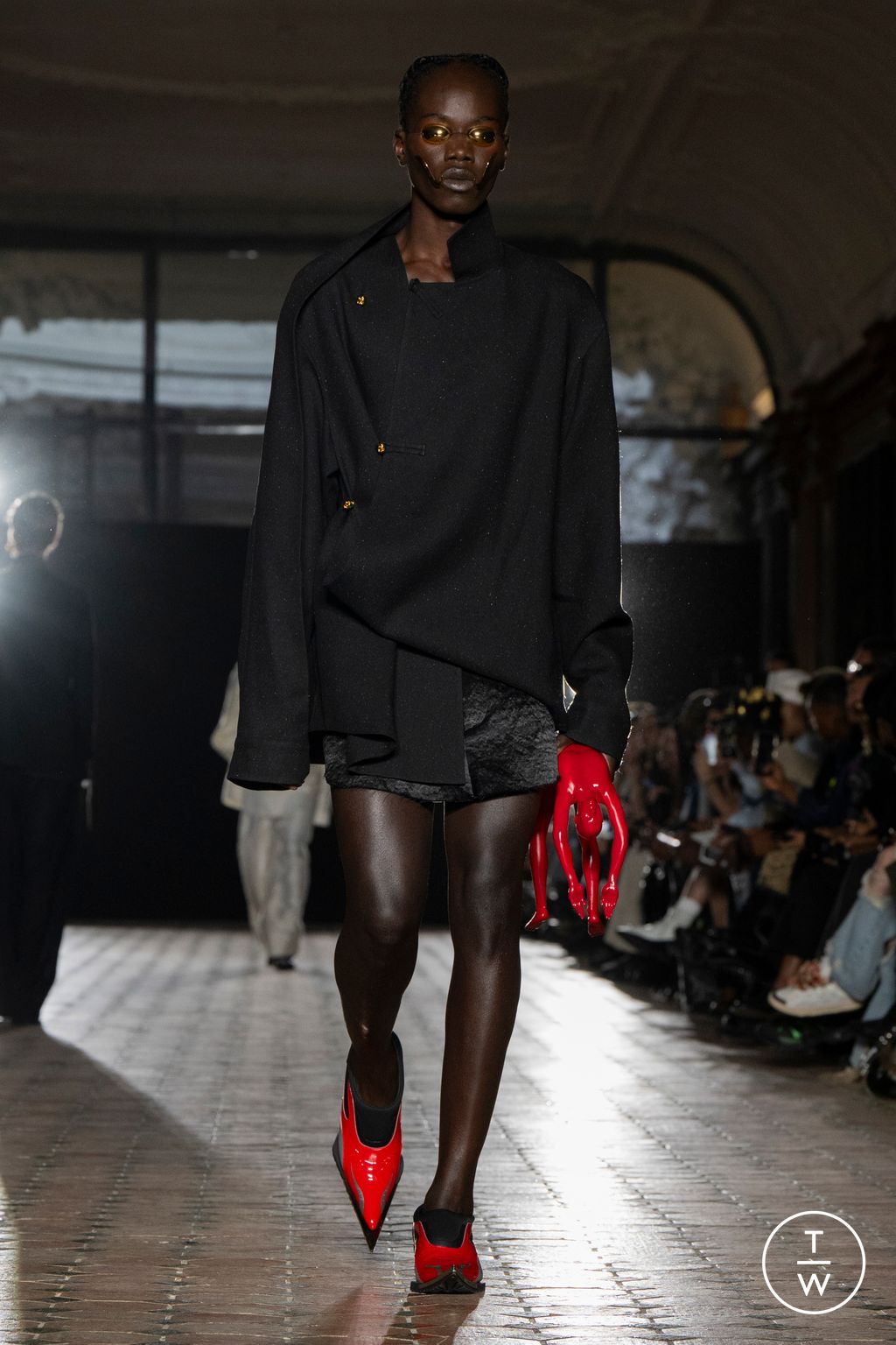 Fashion Week Paris Spring-Summer 2025 look 27 from the Sankuanz collection menswear
