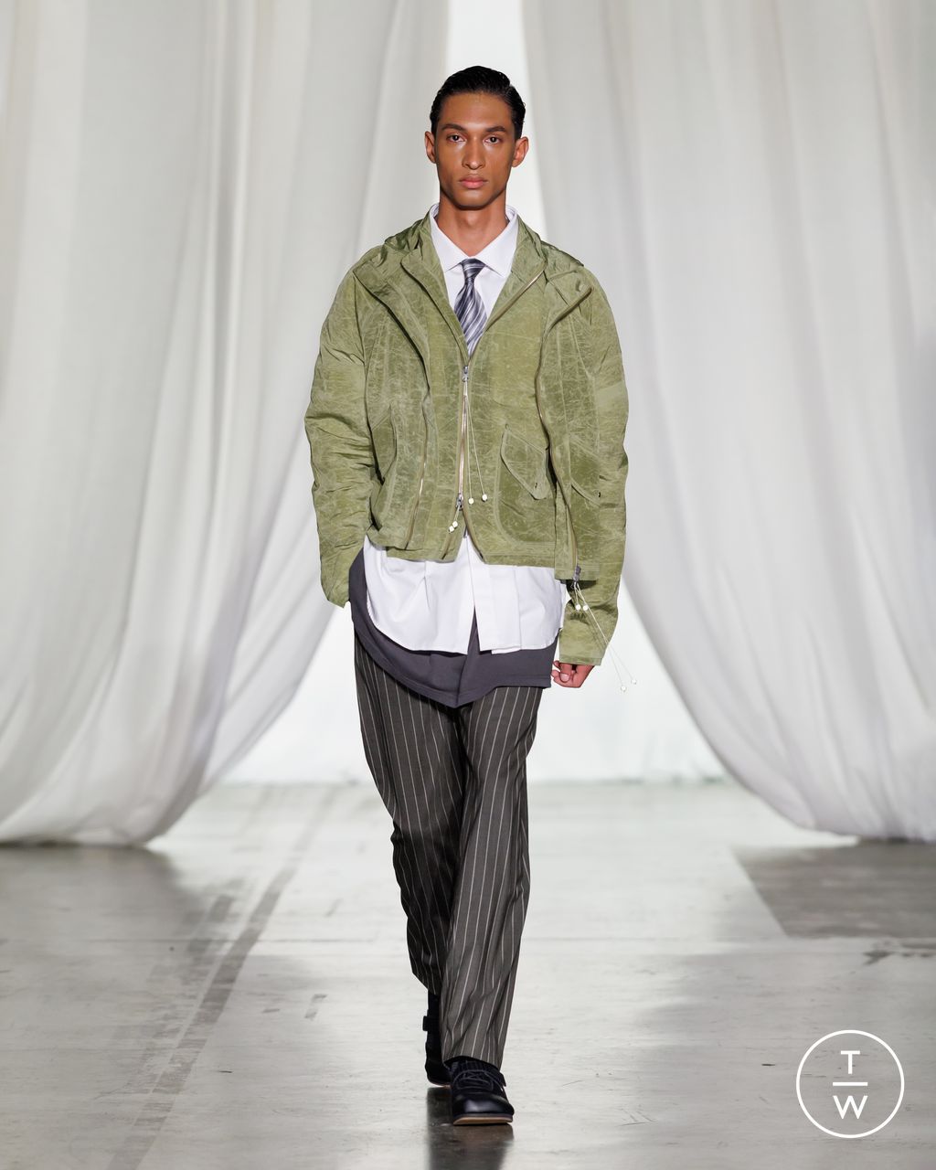 Fashion Week Milan Fall/Winter 2026 look 10 from the Saul Nash collection menswear