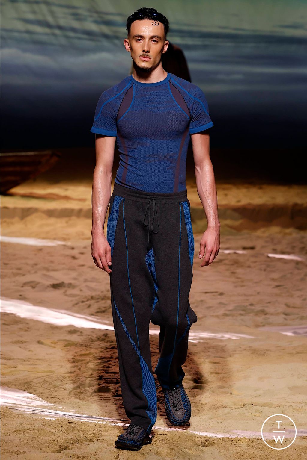 Fashion Week London Spring/Summer 2024 look 10 from the Saul Nash collection 男装
