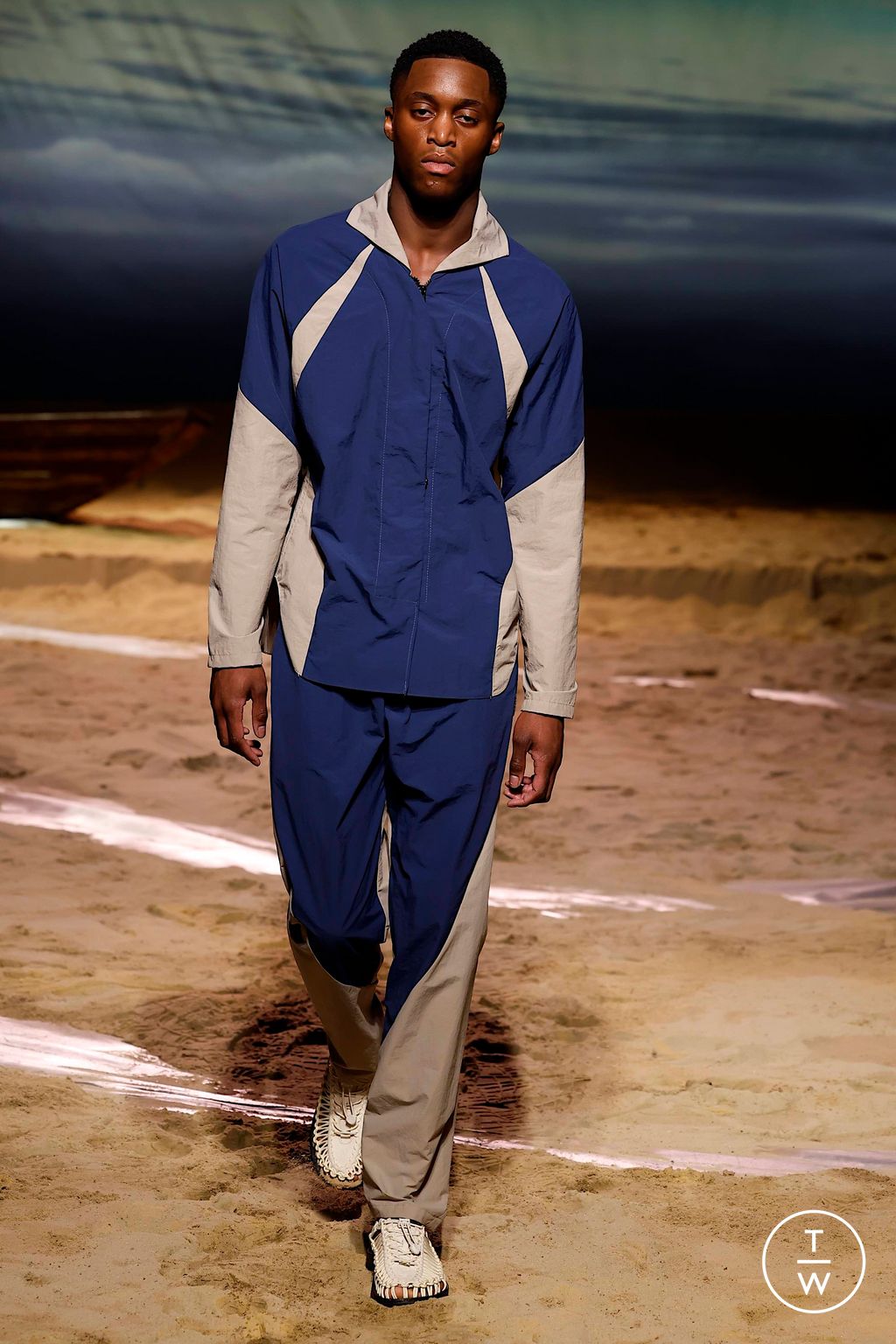 Fashion Week London Spring/Summer 2024 look 12 de la collection Saul Nash menswear