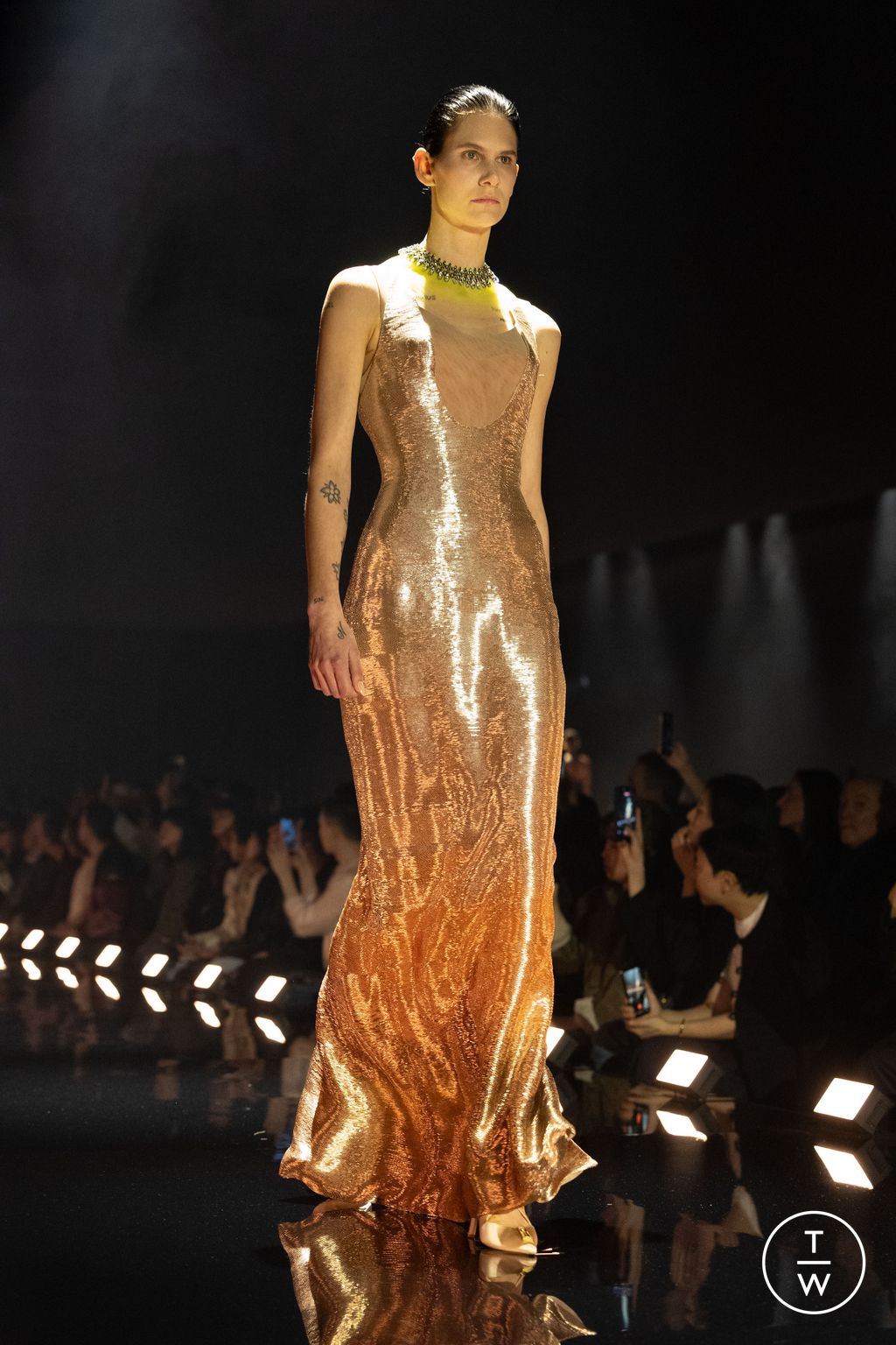 Fashion Week Paris Fall/Winter 2026 look 15 from the Schiaparelli collection womenswear